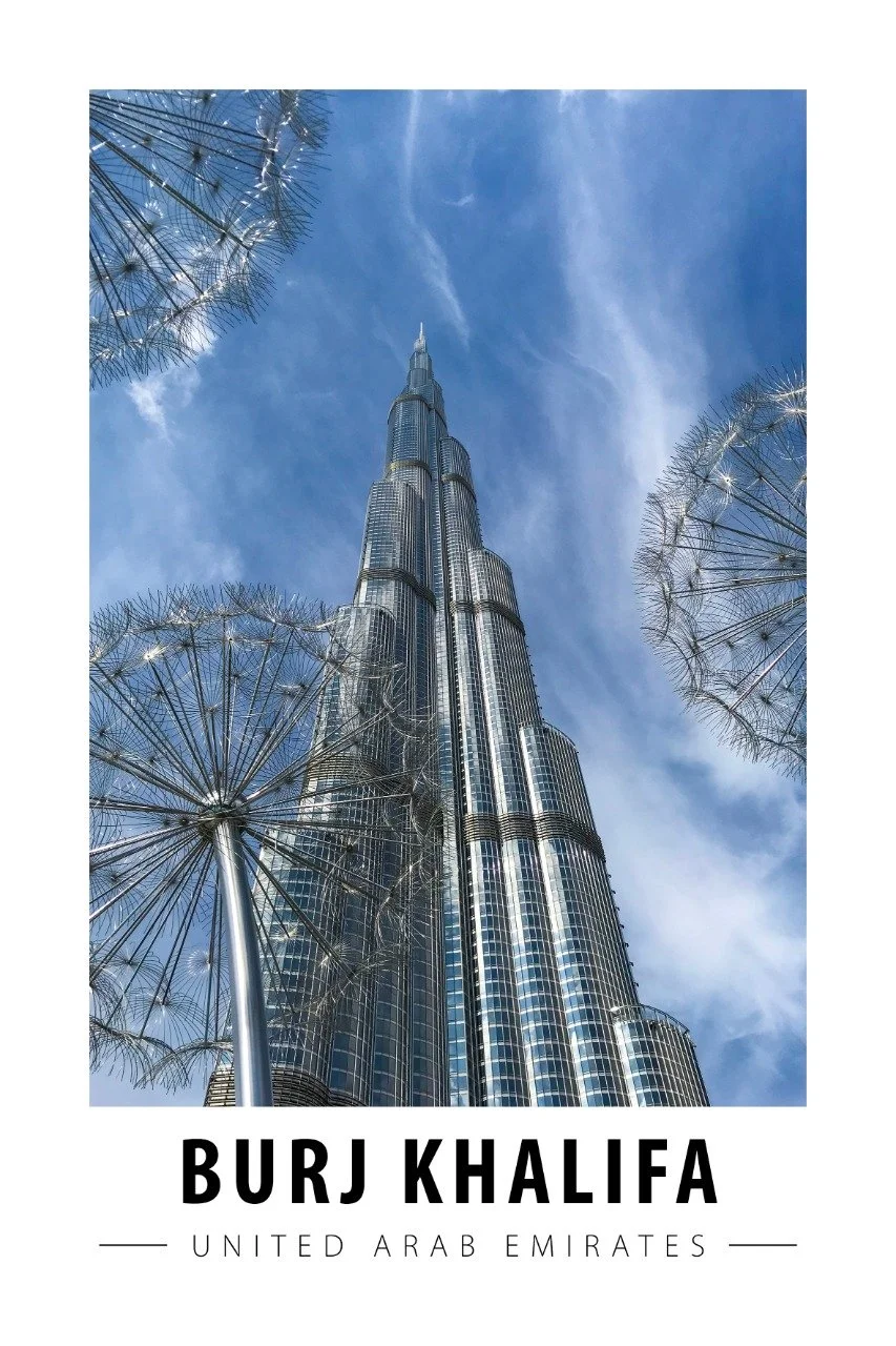 Burj Khalifa UAE Etsy Prints