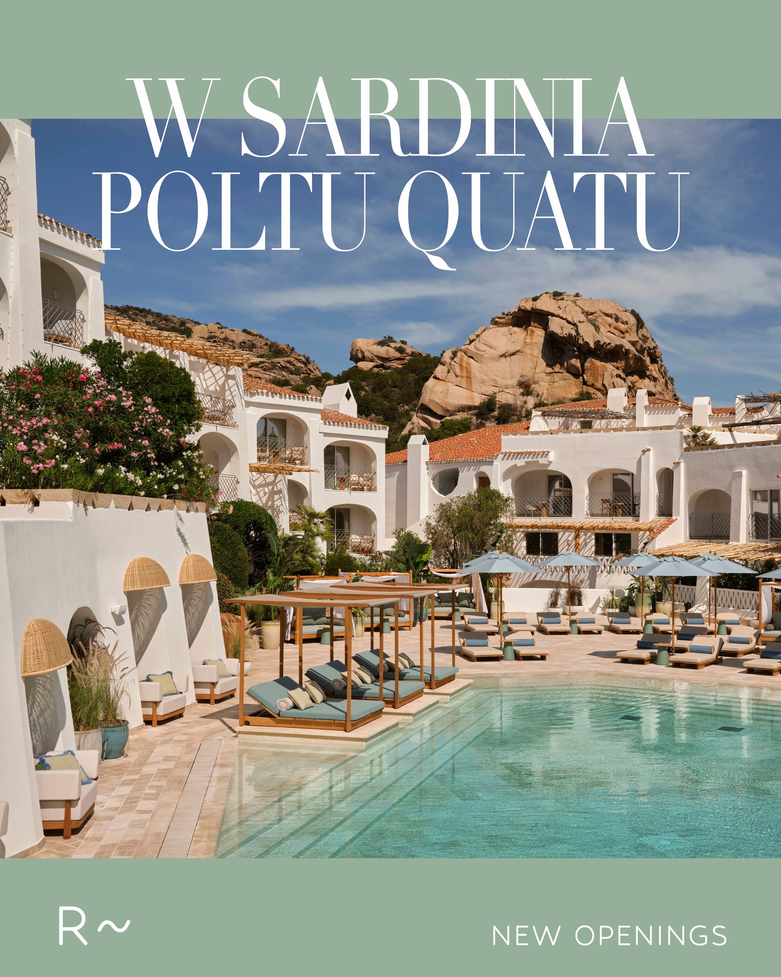 W Hotels expands into Sardinia with the opening of W Sardinia - Poltu Quatu, set within the whitewashed village of Poltu Quatu on the island&rsquo;s northeast coast.
Overlooking Marina dell&rsquo;Orso, the 154- room property sits between granite clif