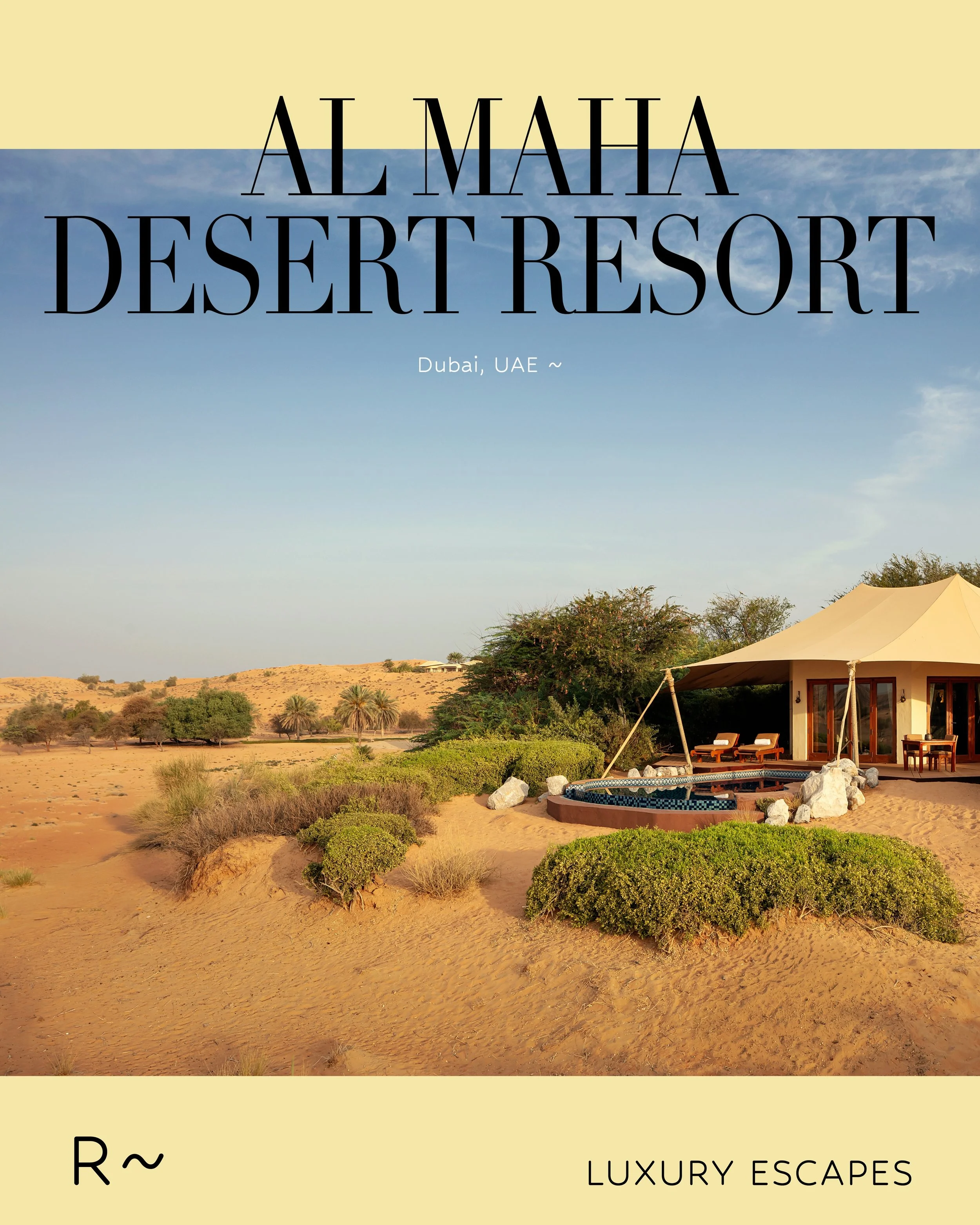 Tucked away inside the 225-square-kilometre Dubai Desert Conservation Reserve, Al Maha, A Luxury Collection Desert Resort &amp; Spa sits just a 45-minute drive from the city, yet it operates at an entirely different pace. The transition begins the mo