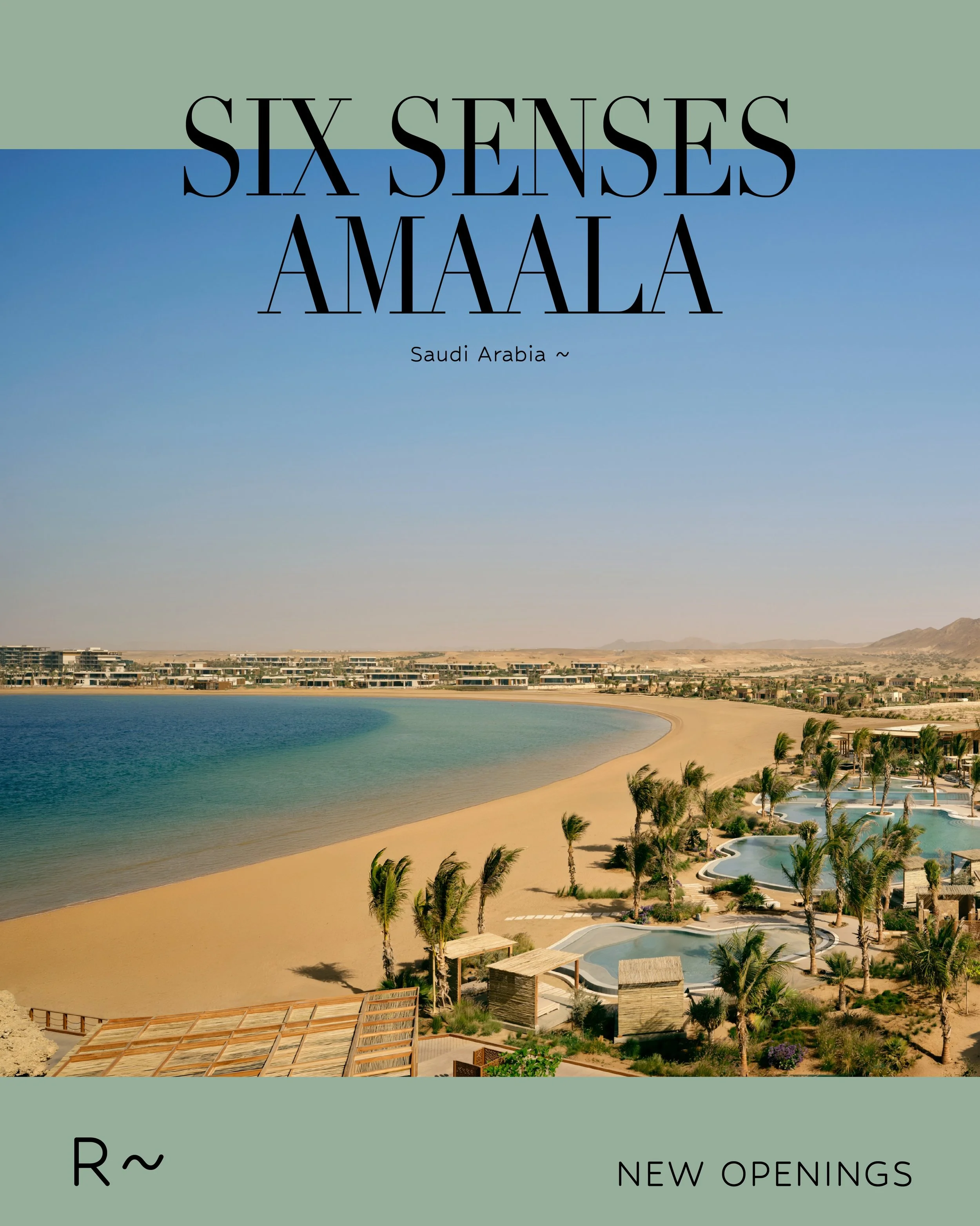 The Red Sea coast is gaining a remarkable new sanctuary. Opening mid-July, Six Senses AMAALA marks the brand&rsquo;s second property in Saudi Arabia, situated between a mangrove-fringed lagoon and dramatic desert peaks. Designed with the rhythm of a 