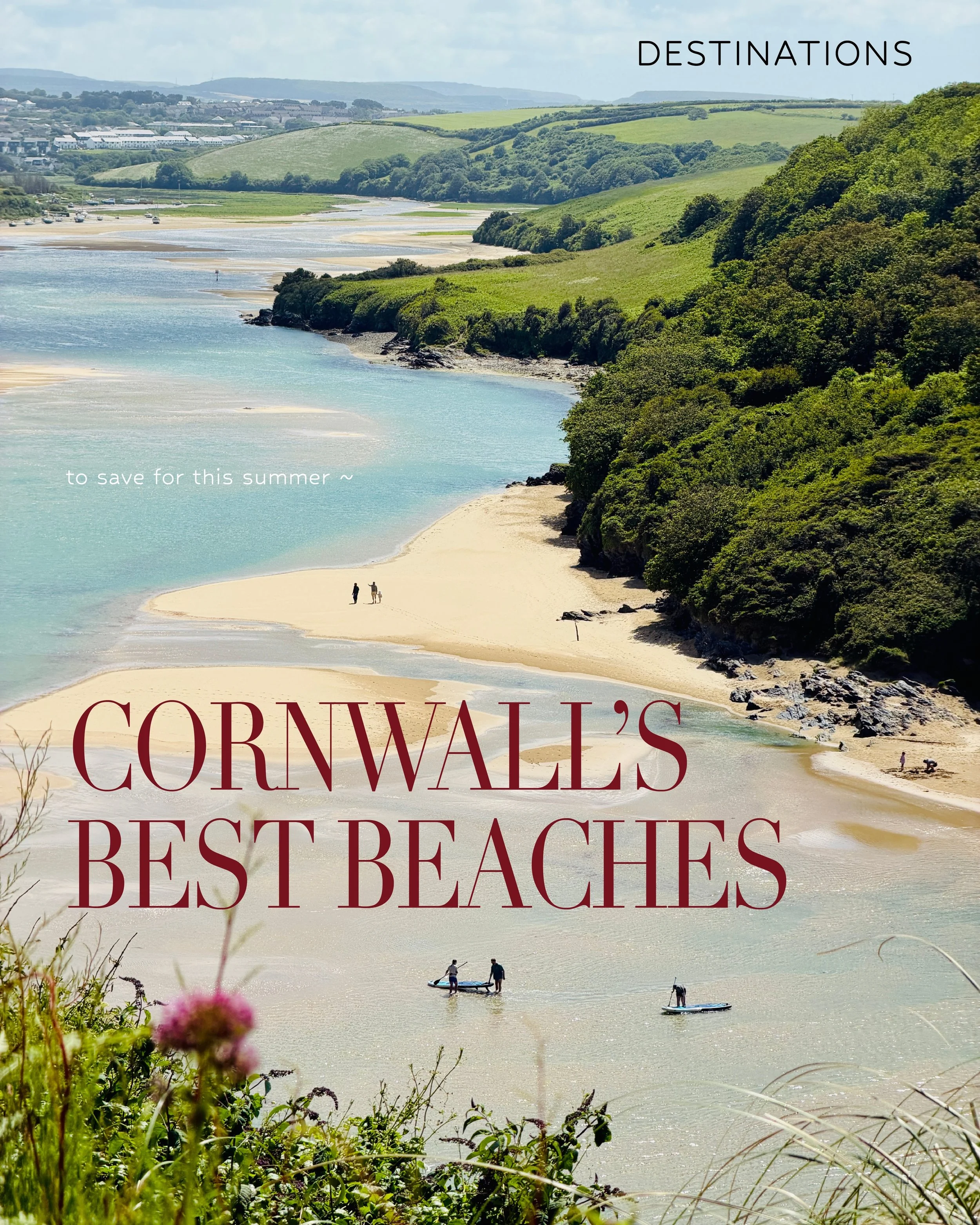 cornwall&rsquo;s best beaches 🍉⛱️
to save for this summer ~

#Cornwall #Beaches #UK #Summer