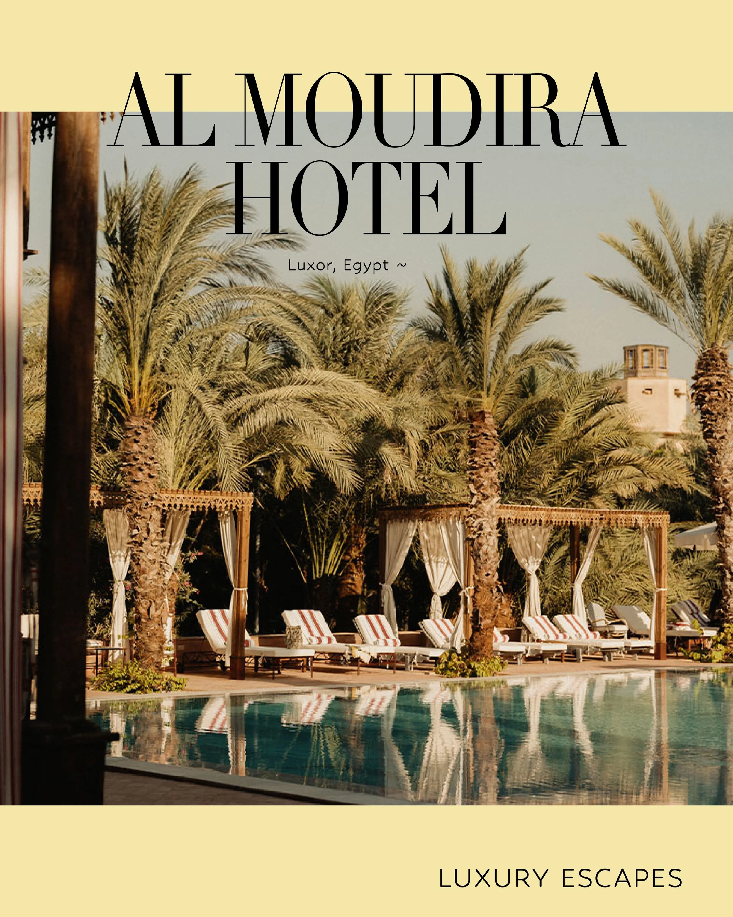 Al Moudira Hotel sits on Luxor&rsquo;s west bank, away from the busy streets and larger hotels on the other side of the Nile. Surrounded by farmland and palm trees, the boutique property offers a quieter way to experience the city, with the Valley of