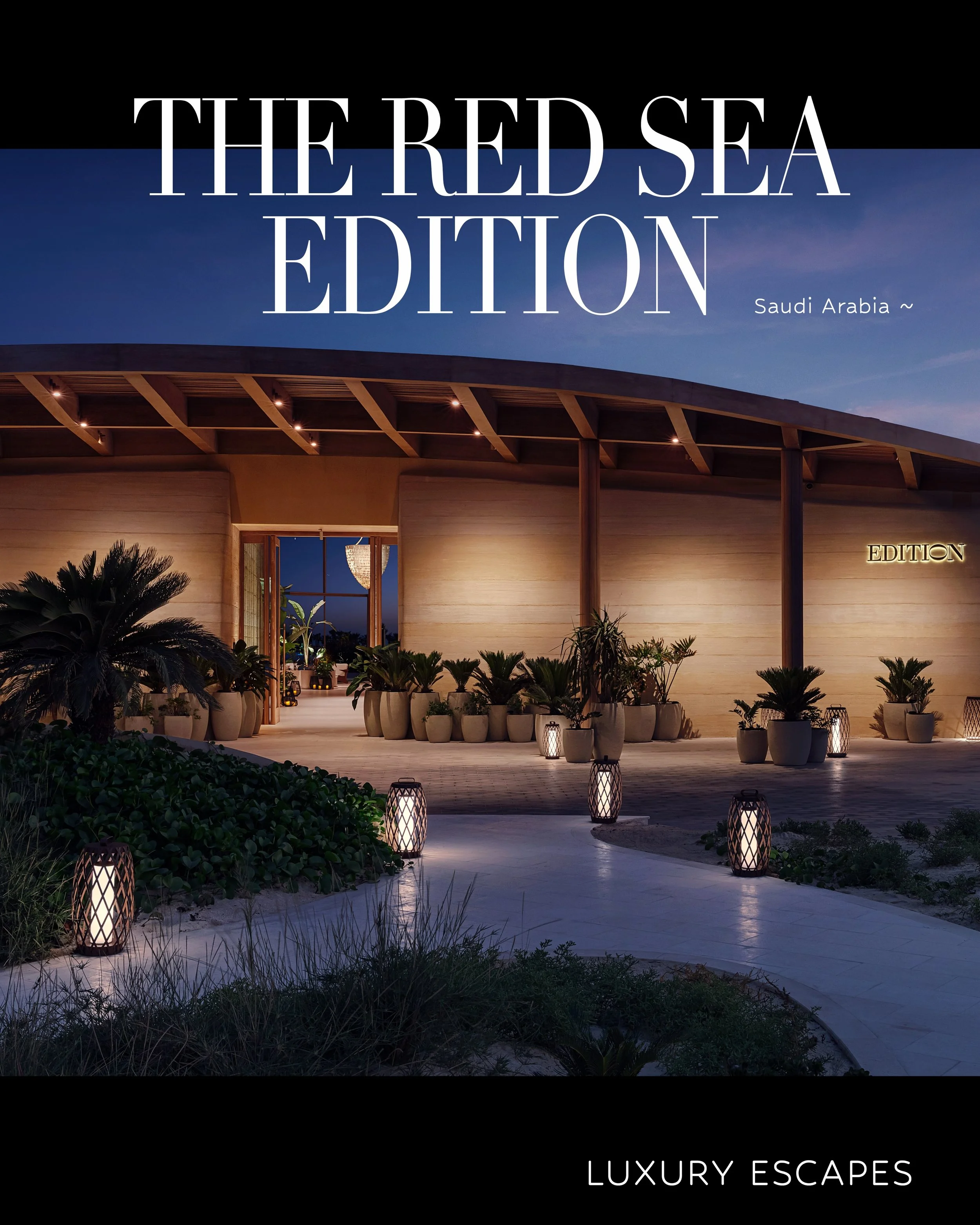 Set along a kilometre of white sand beachfront on Shura Island, The Red Sea EDITION was the first hotel to open on the island, bringing EDITION&rsquo;s contemporary take on luxury to Saudi Arabia&rsquo;s western coastline. The resort sits within an a