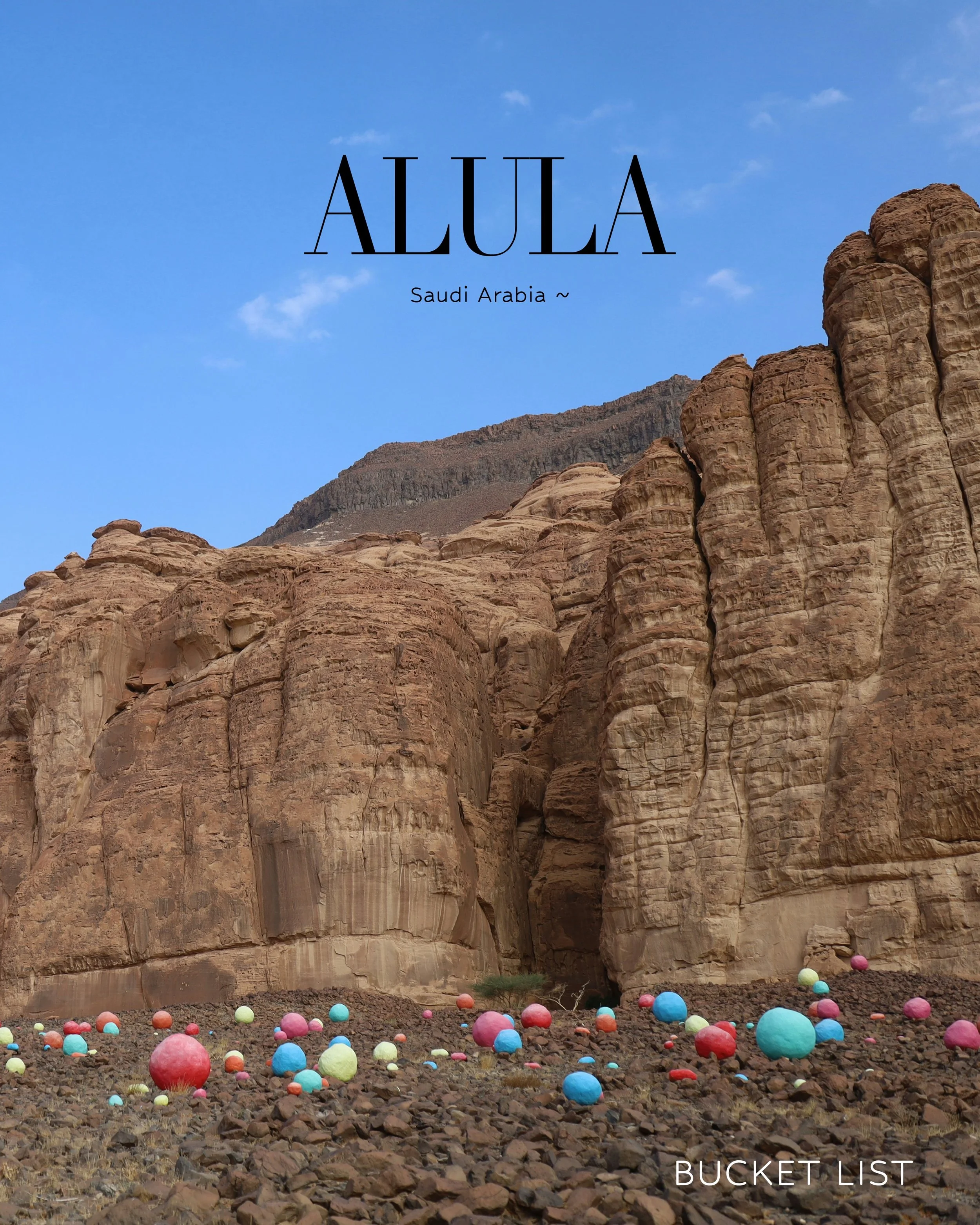 the only AlUla bucket list you&rsquo;ll ever need ~ save this post for: 🌴🐪🎈

canyons, infinity pools, historical monuments, hot air balloons, viewpoints, futuristic buildings ~ &amp; so much more.

🇸🇦🇸🇦🇸🇦

#AlUla #SaudiArabia #BucketList #Tr