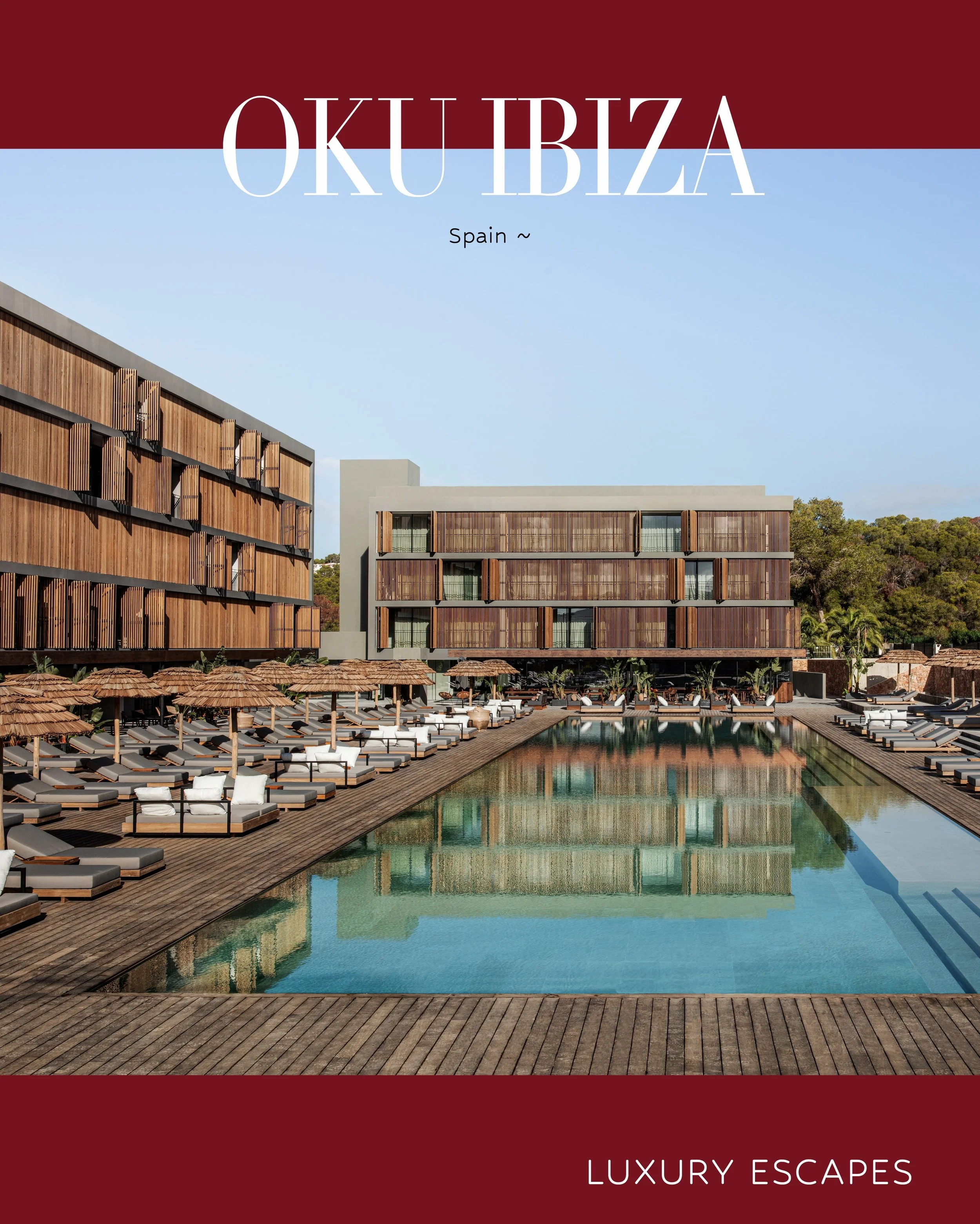 Set on Ibiza&rsquo;s western coast, OKU Ibiza sits just moments from Cala Graci&oacute; Bay and close to Punta Galera, one of the island&rsquo;s famous sunset spots. The hotel has a relaxed, contemporary feel, with earthy tones, raw textures and natu