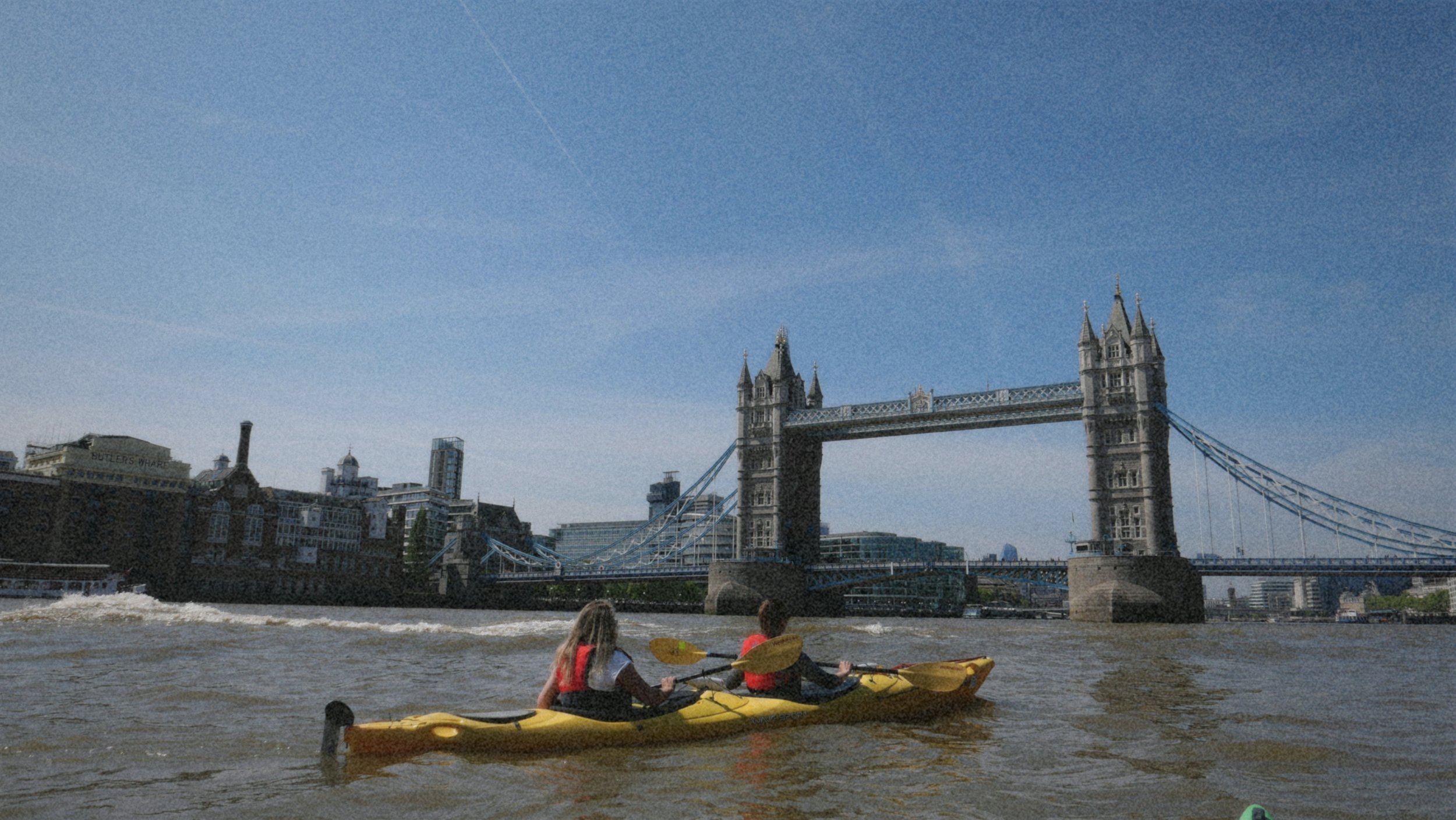 Kayaking Along the Thames Through Central London