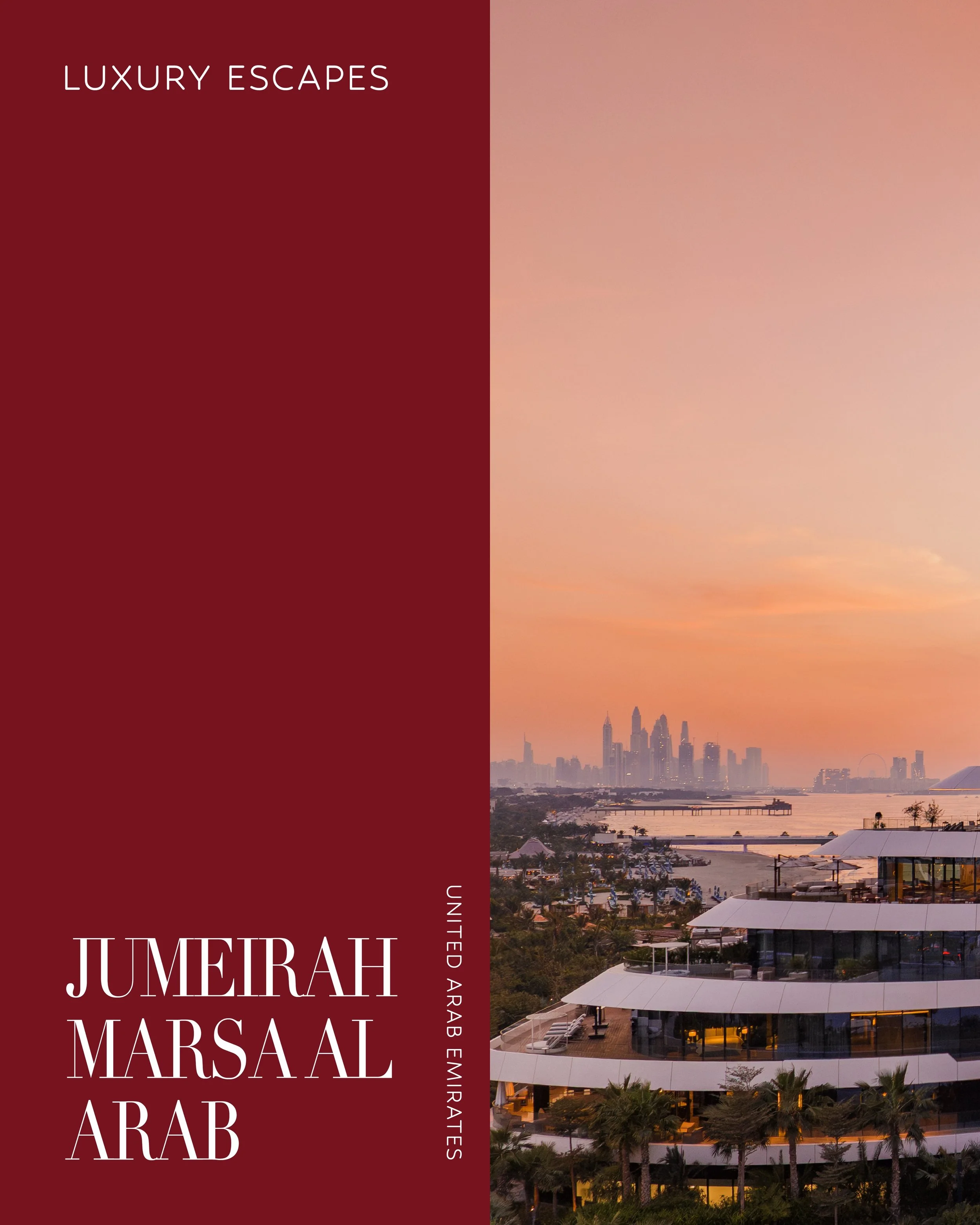 With its sweeping curves and layered terraces, Jumeirah Marsa Al Arab brings a striking silhouette to Dubai&rsquo;s coastline. Designed by architect Shaun Killa, the superyacht-inspired resort completes Jumeirah&rsquo;s nautical trio alongside Jumeir