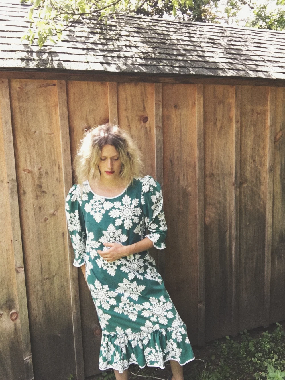 green leafy snowflake dress  Shop Rustygold