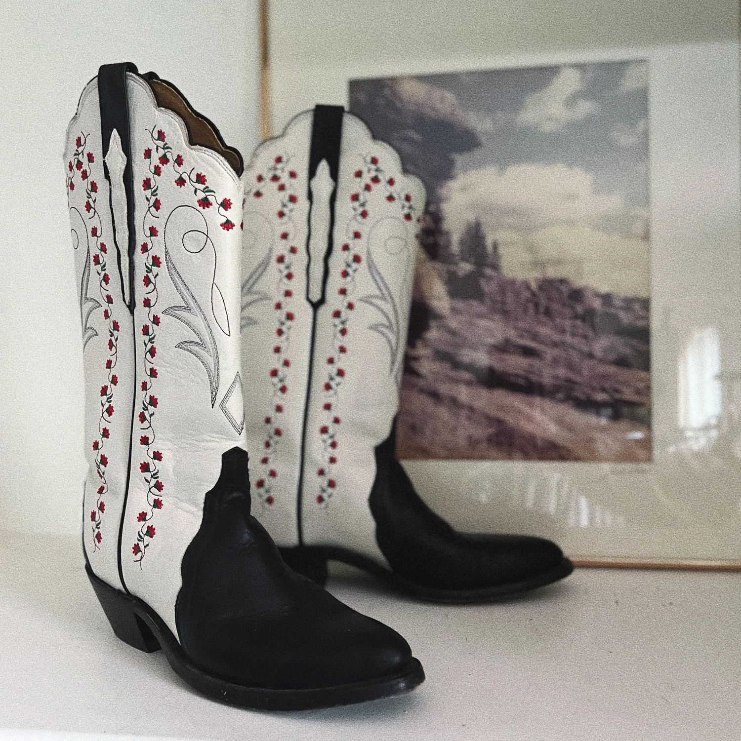lucchese floral cowboy boot — Shop Rustygold