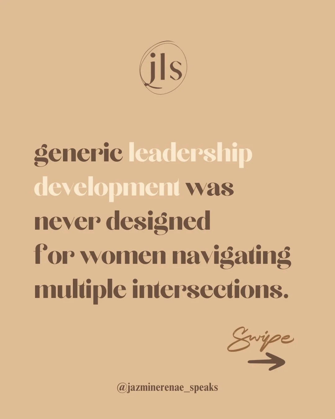 Most leadership advice assumes you can separate parts of yourself in order to succeed.

But women navigating multiple intersections don&rsquo;t lead in pieces &mdash; we lead in context.

I created my Leadership Strategy Session for women who are tir
