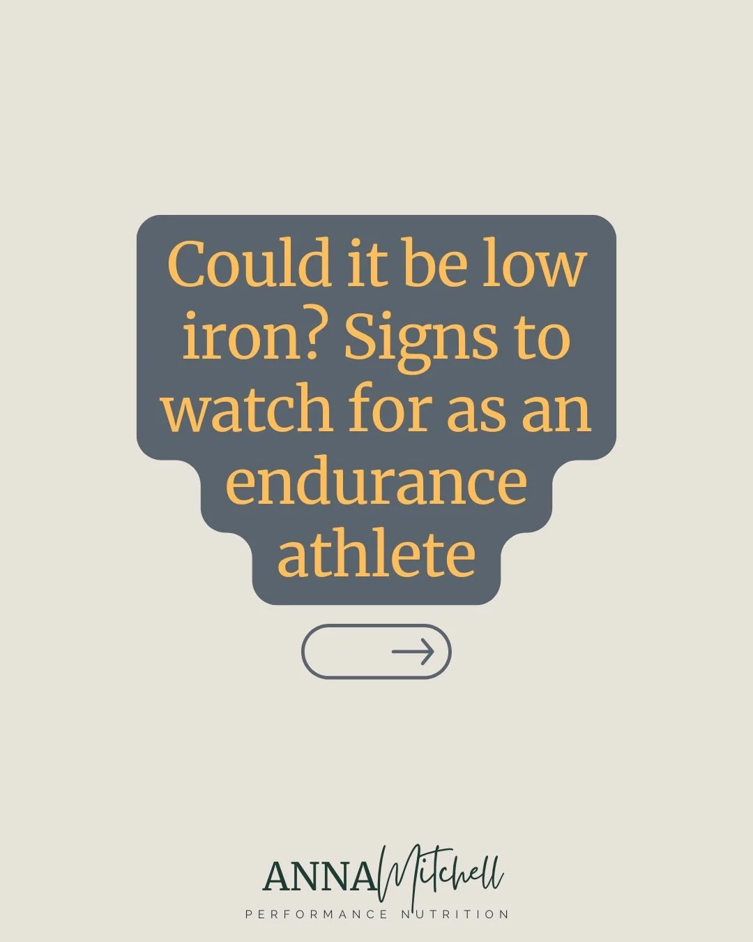 Low iron is one of the most common issues I see in endurance athletes, especially runners and athletes with high training volume. But the symptoms overlap with a lot of other things (overtraining, underfueling, poor sleep), so the only way to know is