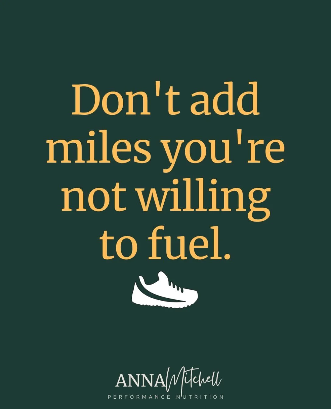 Training doesn&rsquo;t make you fitter on its own. Your body gets stronger and faster when it has the energy to recover and adapt to the work you&rsquo;re doing.

When you add mileage, workouts, or intensity without increasing what you eat, the gap h