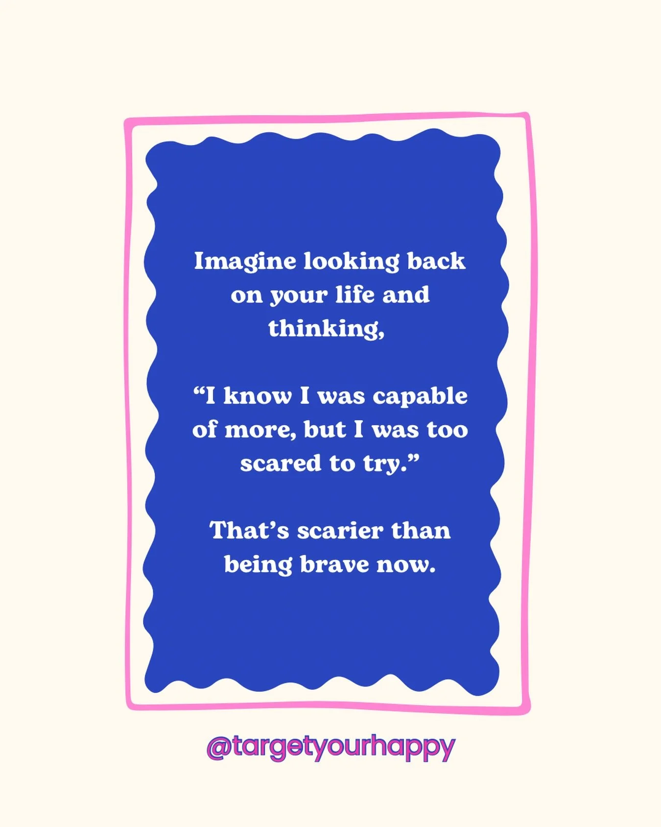 You don&rsquo;t have to feel ready.
You don&rsquo;t have to feel confident.
You don&rsquo;t even have to feel brave.
You just have to be willing to try ✨
.
.
.
#targetyourhappy #happinessexperiment #personaldevelopment #everydayhappiness #selfimprove