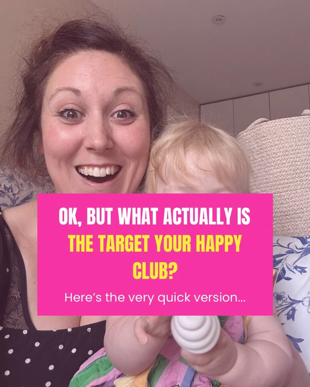 Everything you need to know about the Target Your Happy Club 🩷
We start tomorrow.
Come and join us ✨
Link in bio or comment HAPPY and I&rsquo;ll send you the details 🩷