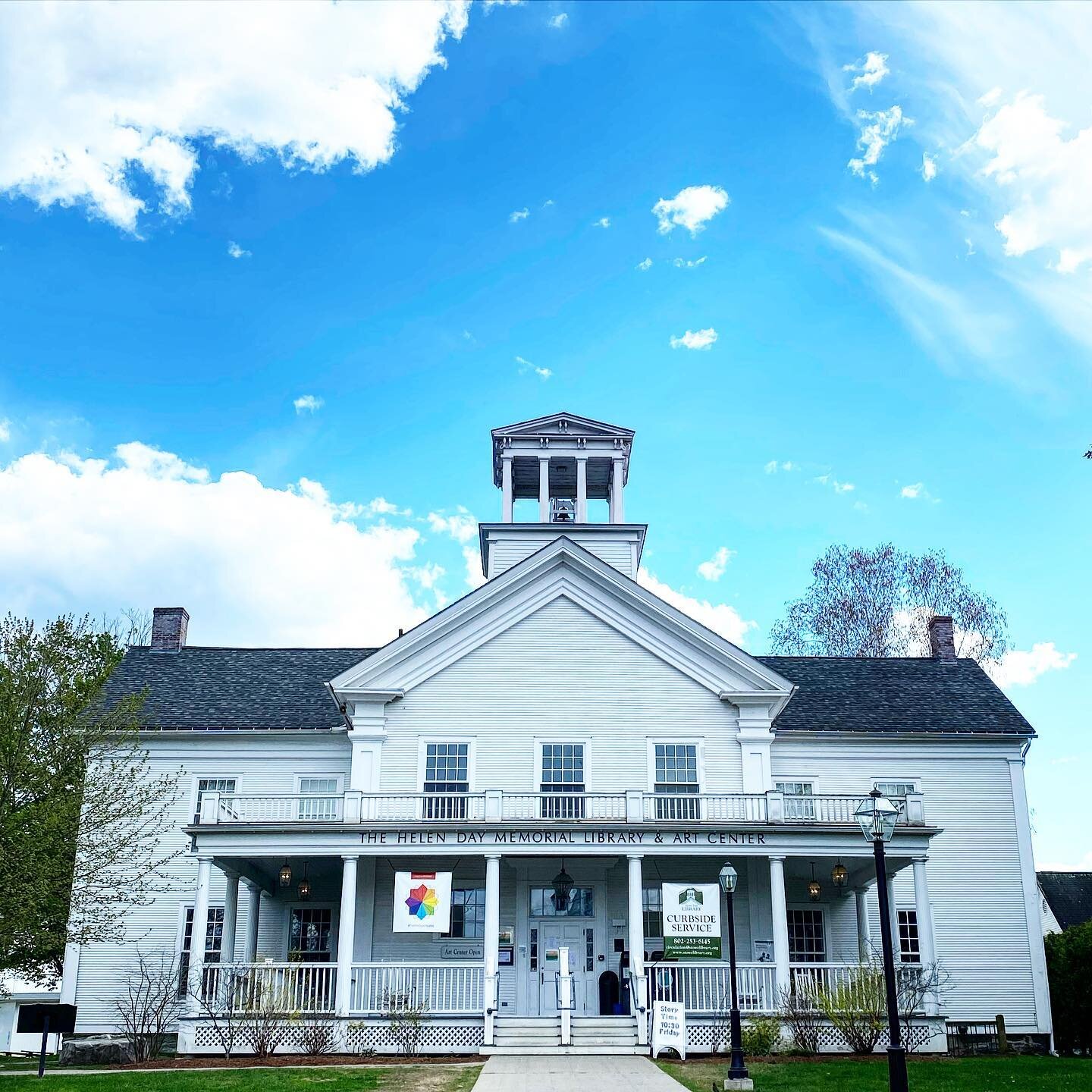 The Stowe Free Library &amp; Helen Day Art Center is located in this classic Greek Revival building in Stowe, Vermont. It was built in the 1860s as a children&rsquo;s school, and restored in the 1980s thanks to a generous bequest from Helen Day Monta