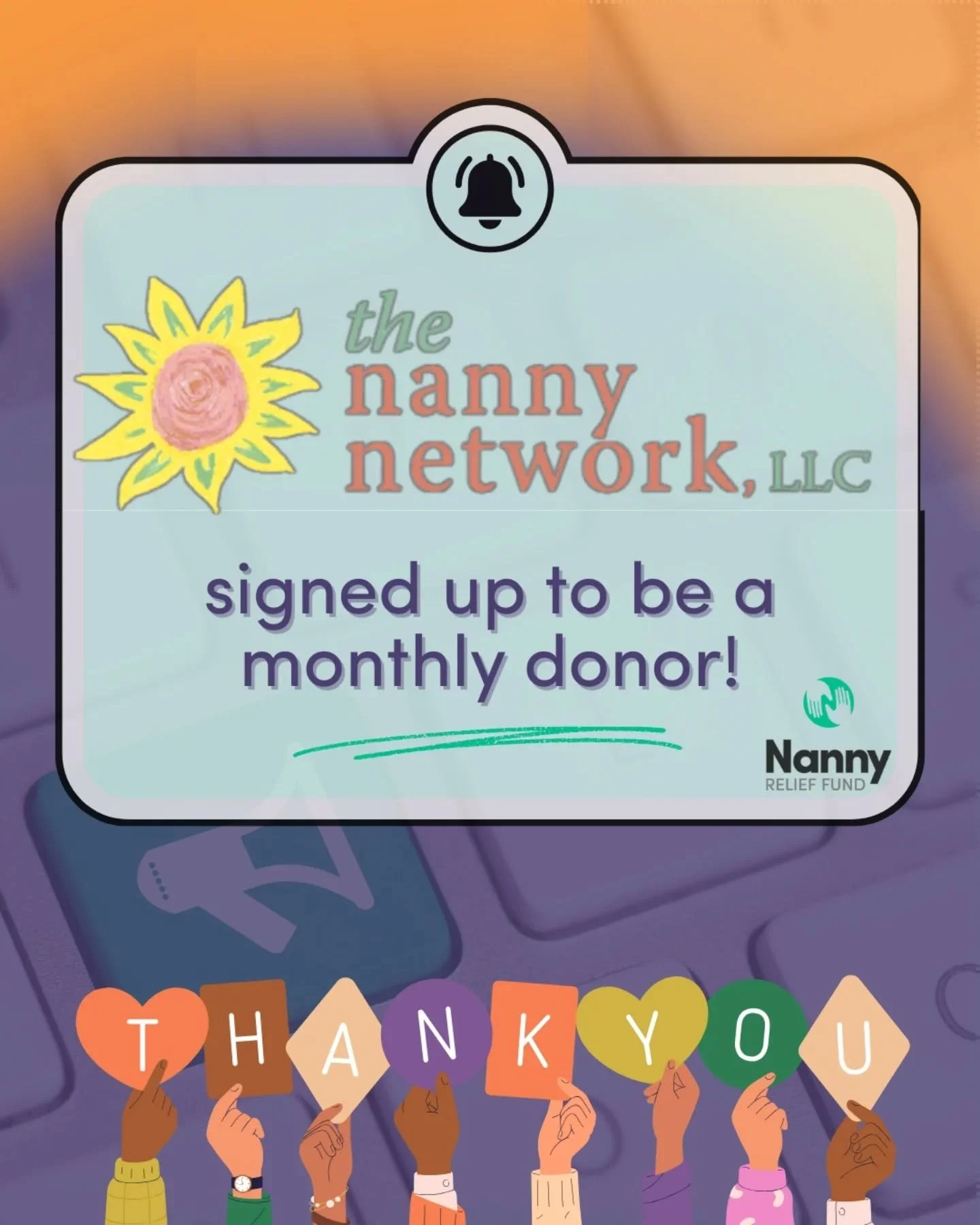 💚 THANK YOU @nanny_network for signing up to be a reccuring monthly donor!
🎉 Nannies across the country will benefit from your generosity!
👯 Your contributions for November &amp; December will be doubled by @auntannsinhousestaffing through our Dou
