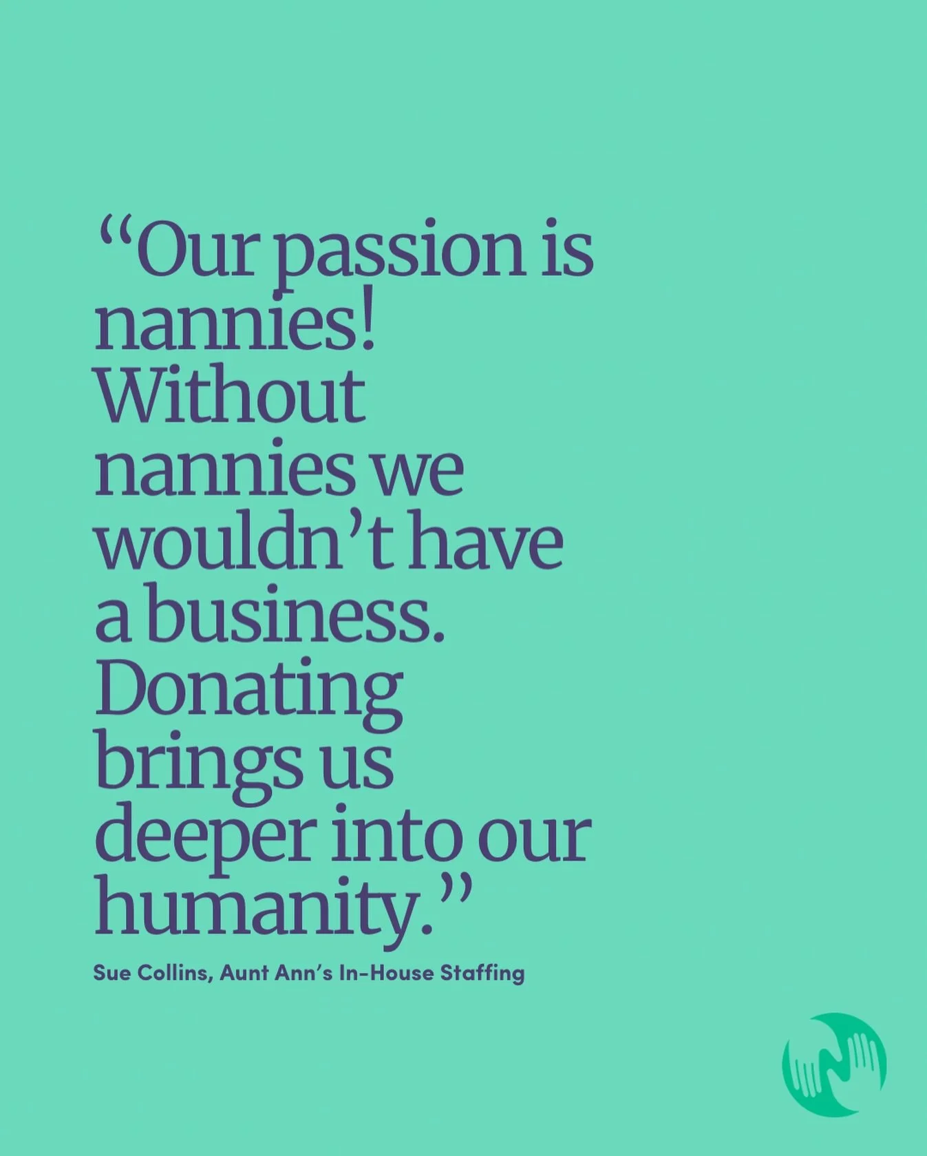 So many people ask how to make the biggest impact and this is it&mdash; 

During our Double the Care Live, the team from @auntannsinhousestaffing reminded us why sustainable care matters and they are backing it up in a BIG way.

Aunt Ann&rsquo;s didn