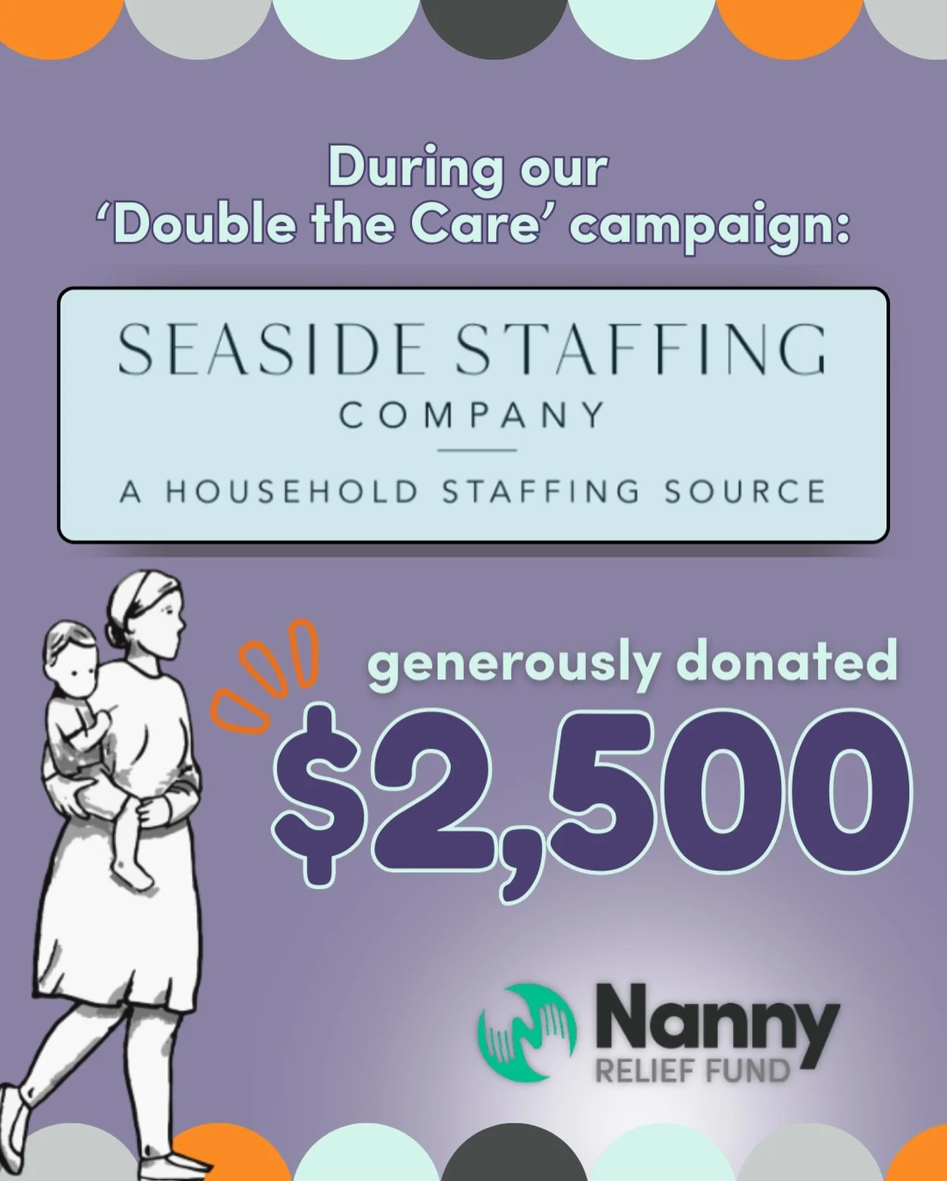 We don&rsquo;t even know where to begin&hellip; @seasidestaffingcompany, this one&rsquo;s for you 💚✨

Over the weekend, Seaside showed up with an incredible $2,500 donation, bringing our total agency contributions toward @auntannsinhousestaffing $5,