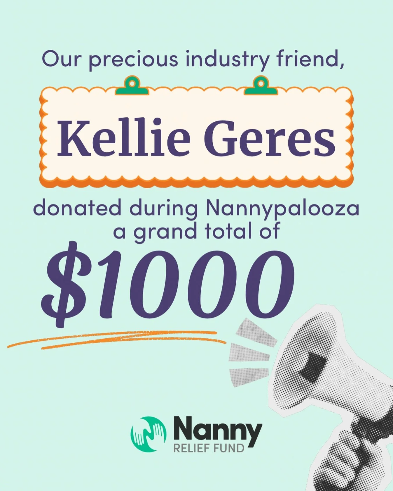 A HUGE thank you to Kellie Geres 💚 industry friend, community-builder, and all-around incredible human!

Kellie touches so many corners of our world through @ournannydiary, @nannypalooza, @apna_agencies, @intlnannyassoc, and honestly&hellip; probabl
