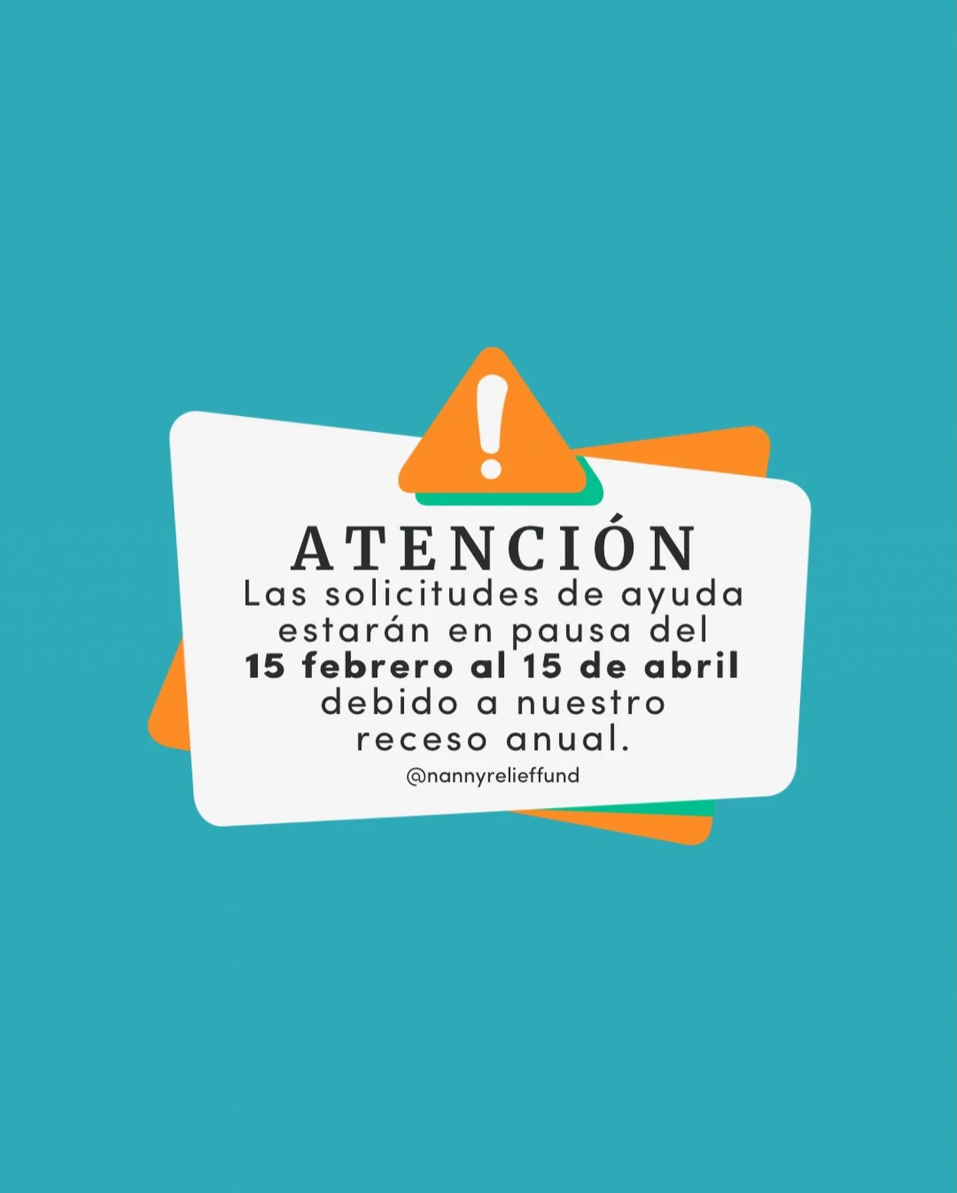 ⚠️ nota r&aacute;pida para nuestra comunidad de ni&ntilde;eras: las solicitudes de subvenciones estar&aacute;n en pausa del 15 de febrero al 15 de abril como parte de nuestro per&iacute;odo anual de reinicio.

❓&iquest;Por qu&eacute; tomamos este des