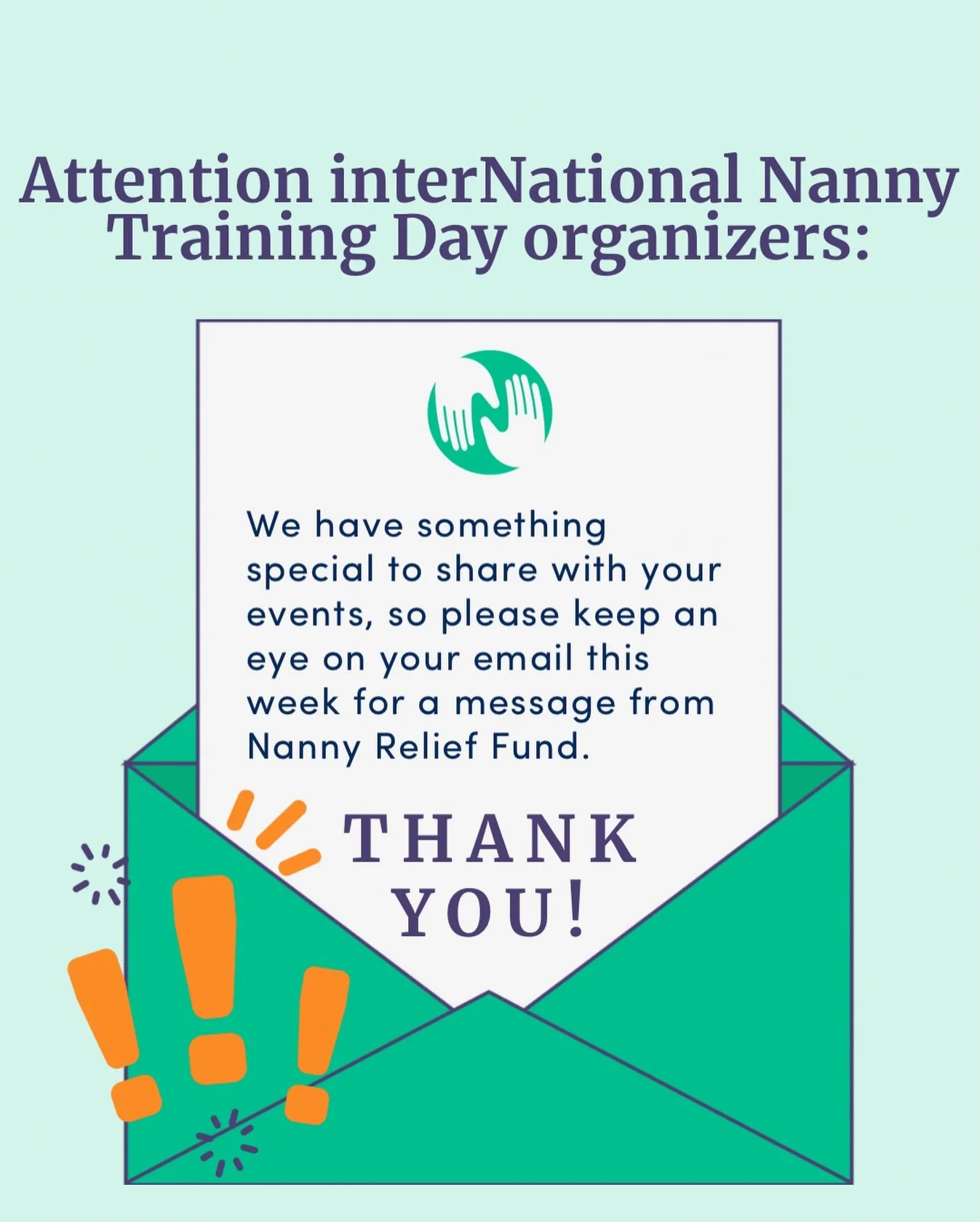 💌Special things coming your way to you and the nannies attending your events!

Add a little &ldquo;💚&rdquo; in our comments if you&rsquo;re excited for the iNNTD events this year.