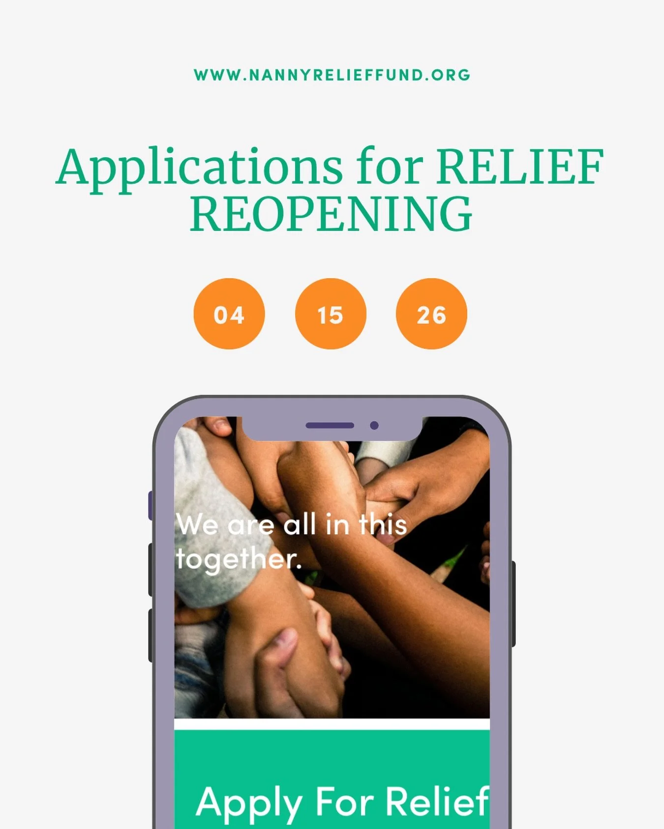 We&rsquo;re getting ready to reopen grant applications on April 15th.

If you&rsquo;ve experienced job loss, illness, natural disaster, or unexpected hardship, this is what Nanny Relief Fund is here for.

Support exists. Relief is possible. And you d