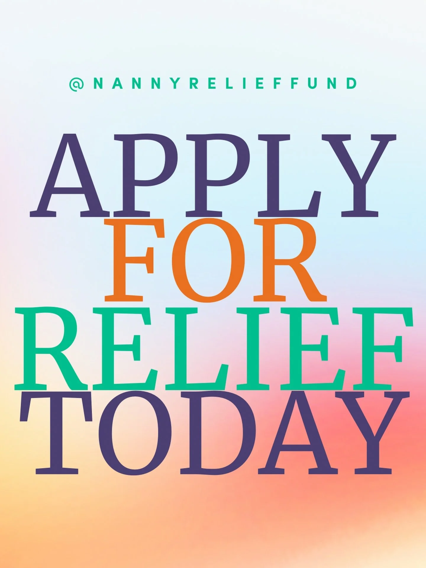 📣Applications are open!

If you know a nanny in need, share this.
If you&rsquo;re able to give, now is the time to become a monthly donor.

Let&rsquo;s keep supporting the community that is raising the future 💚

#nannyrelieffund #nannysupport #nann