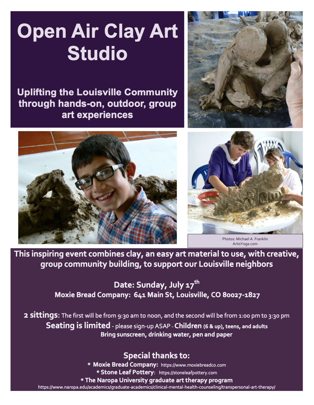 Pizza Night on Sale &amp; Louisville Open Air Clay Arts Studio