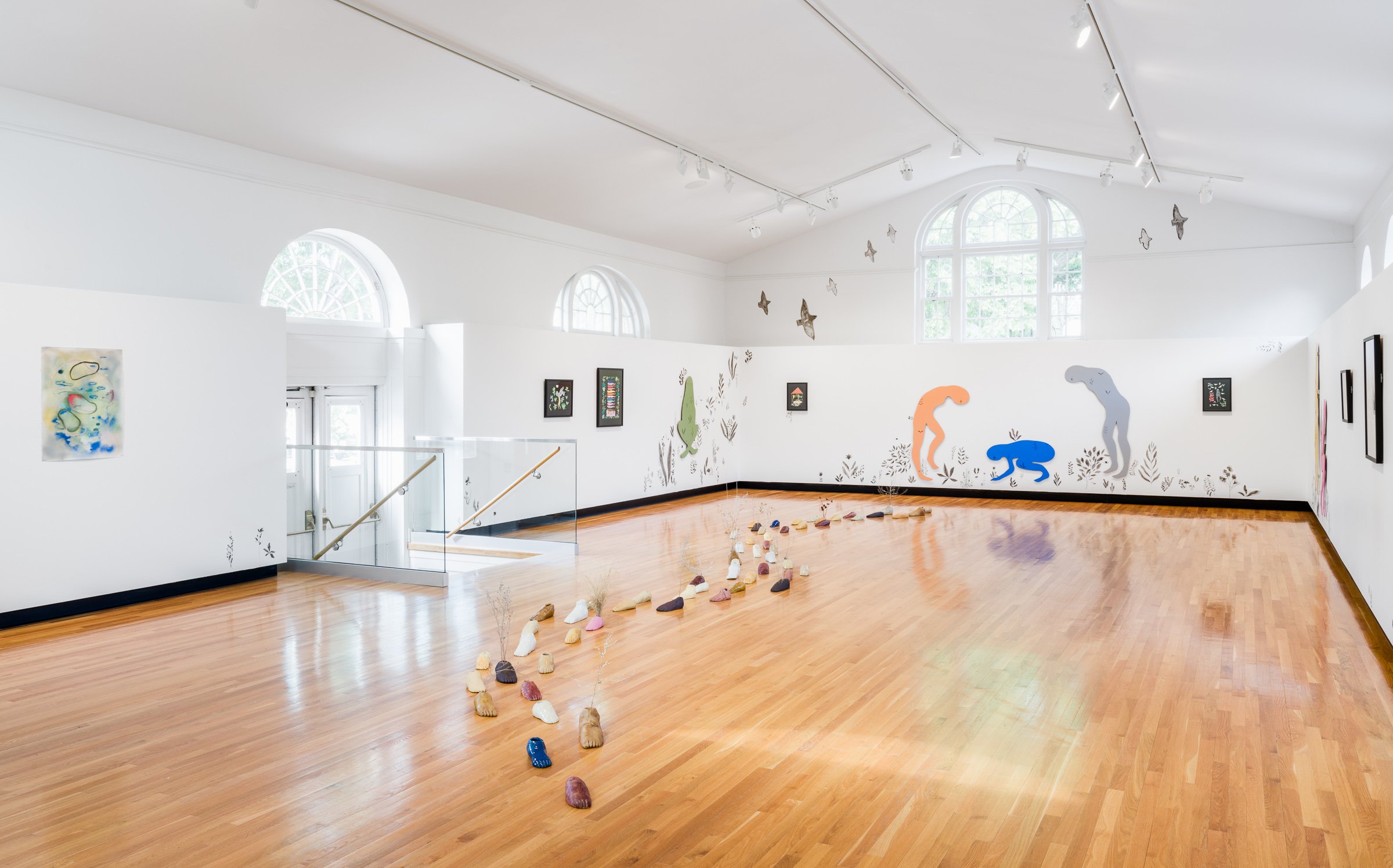  Installation view of  Gathering near and far, still  by April Matisz. All works courtesy of the artist. Photo by Blaine Campbell. 