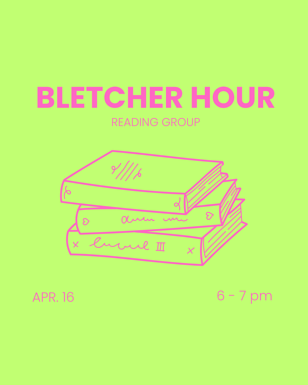 BLETCHER HOUR READING GROUP