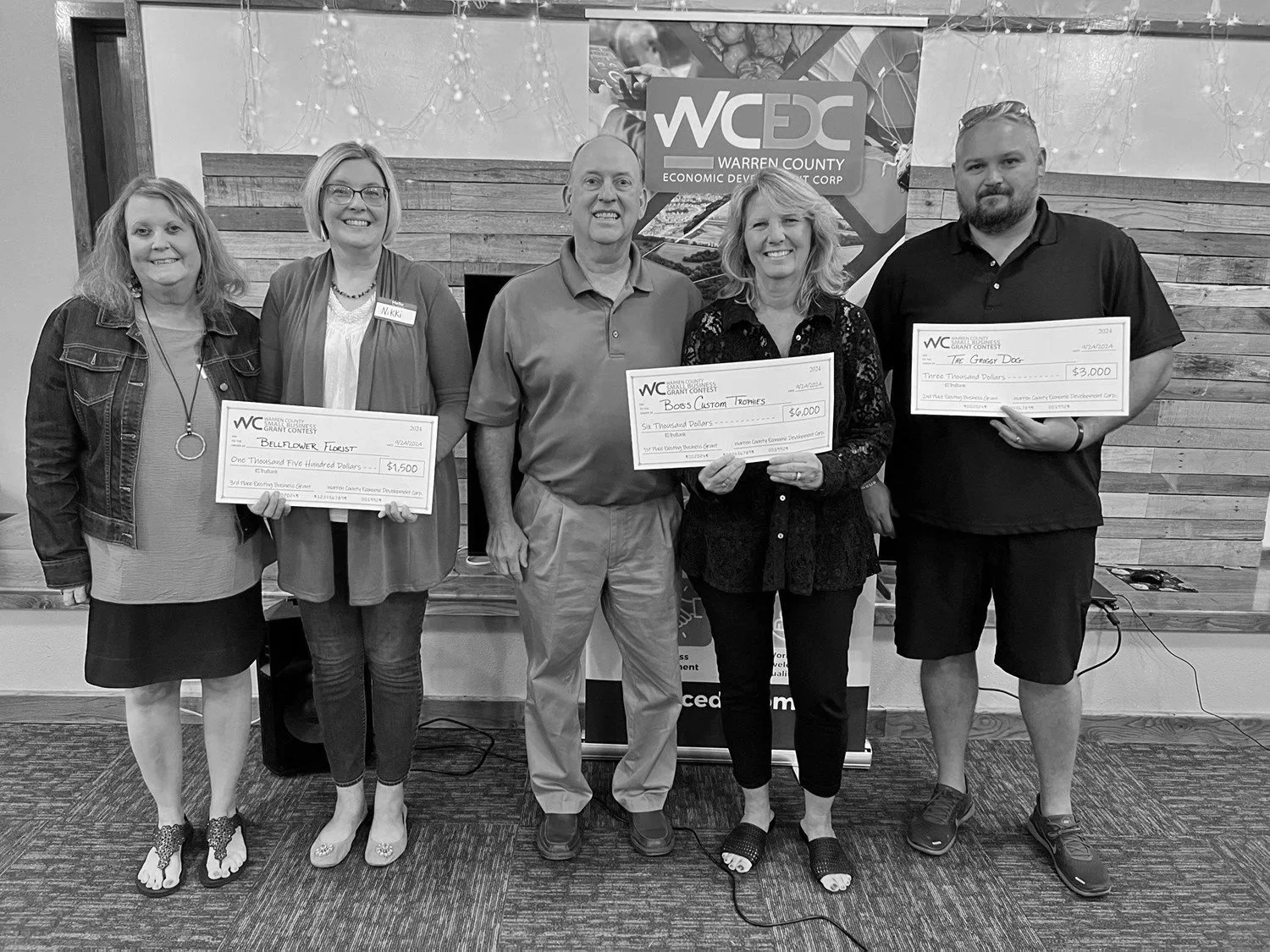 2024 Existing Business Winners – Bob’s Custom Trophies (1st), The Groggy Dog (2nd), Bellflower Florist & Gifts (3rd)