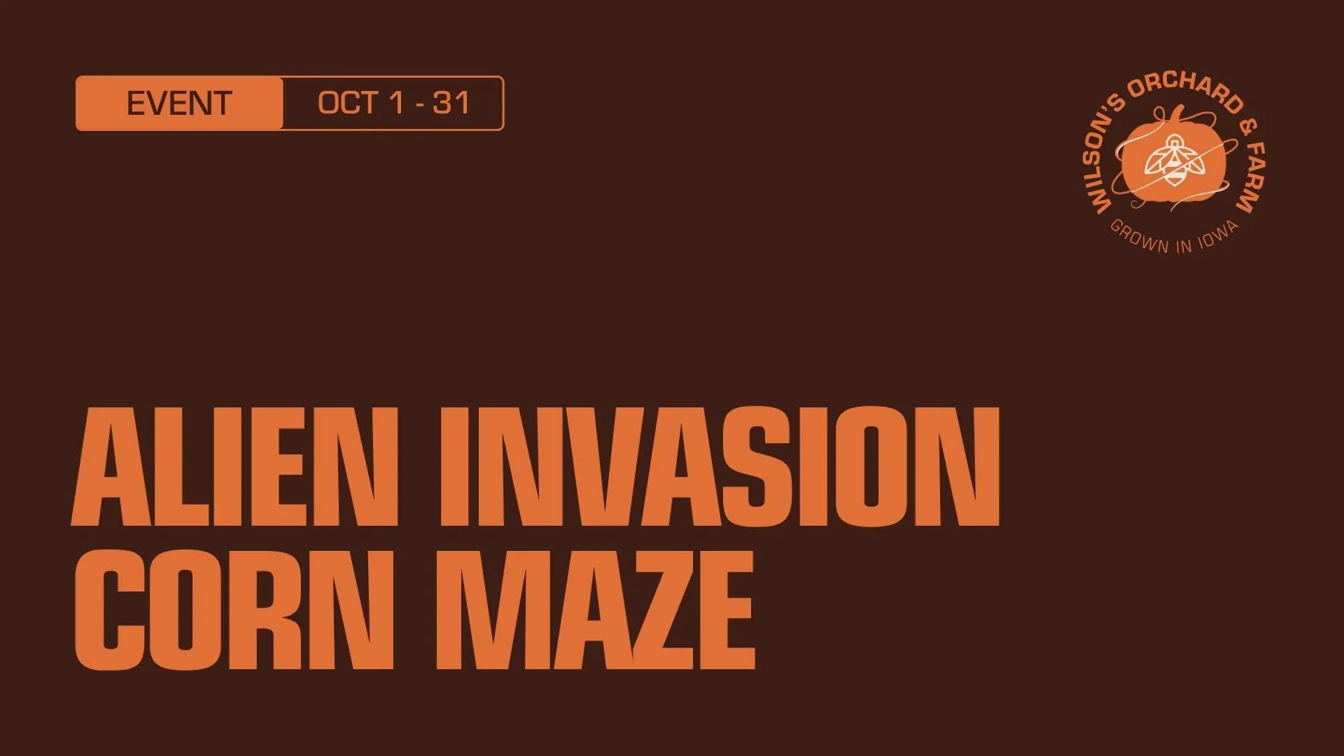 Alien Invasion Corn Maze