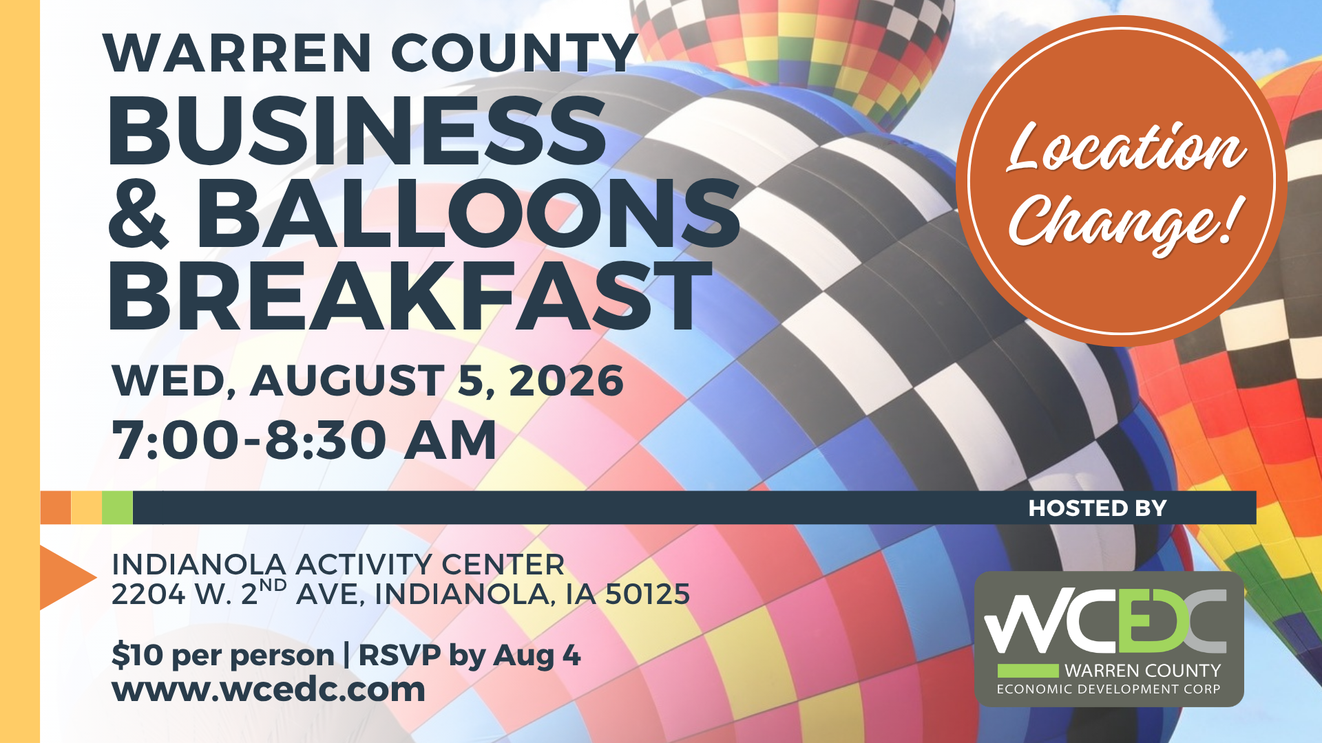 Warren County Business &amp; Balloons Breakfast