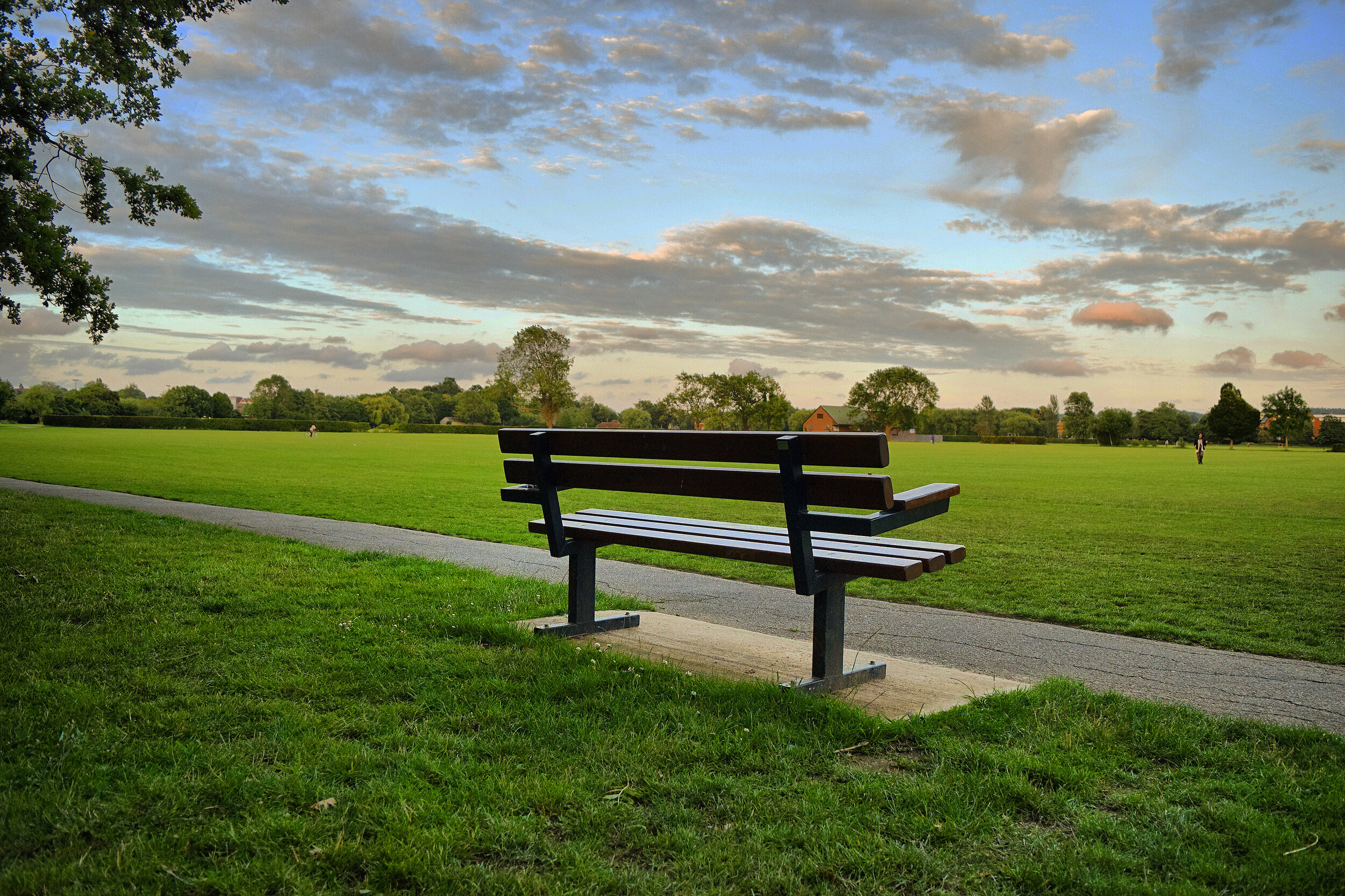 Walk Tonbridge - racecourse sportsground - tonbridge park - bench.jpg
