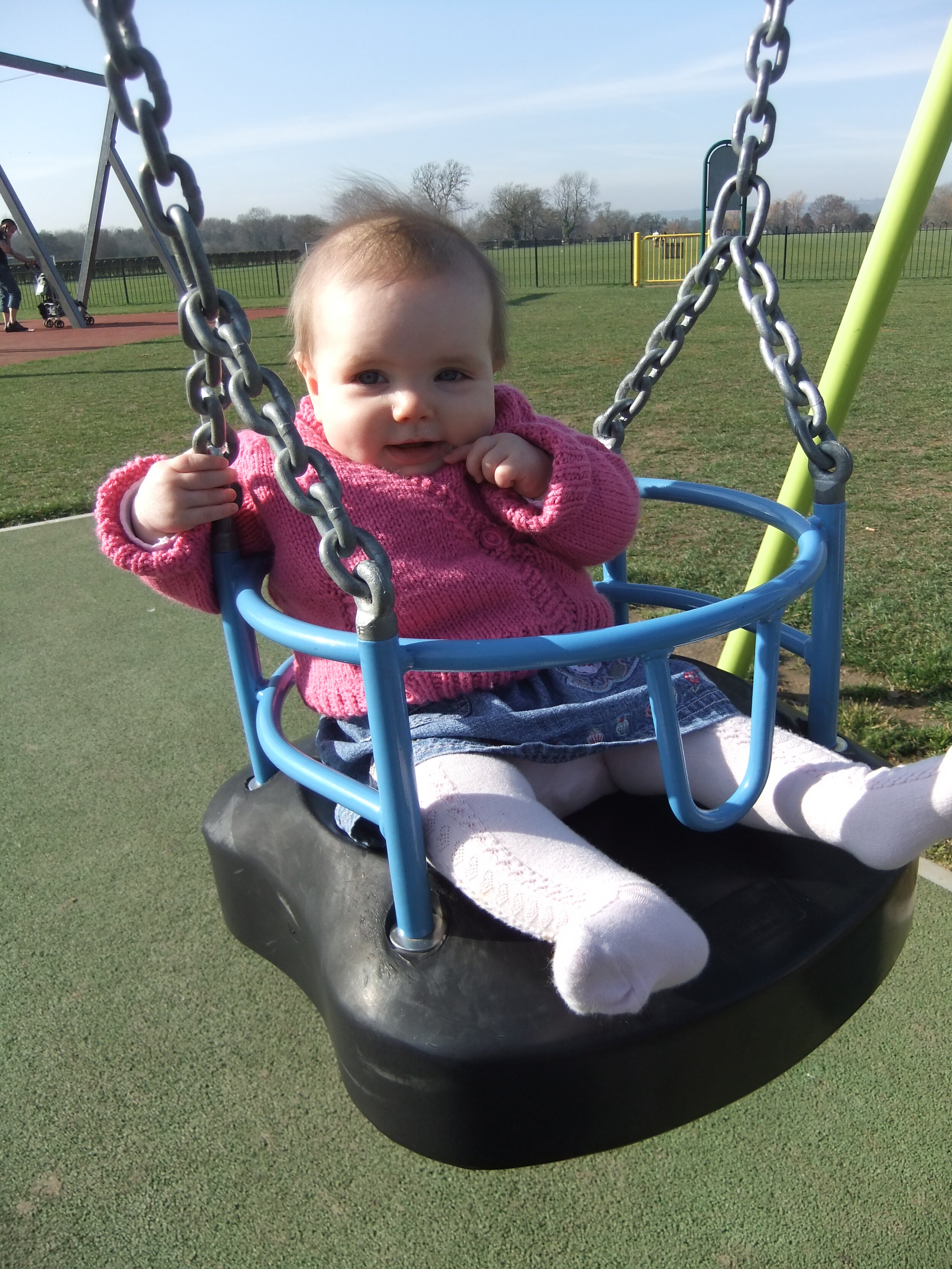 Walk Tonbridge - park life - baby swings - spring.JPEG