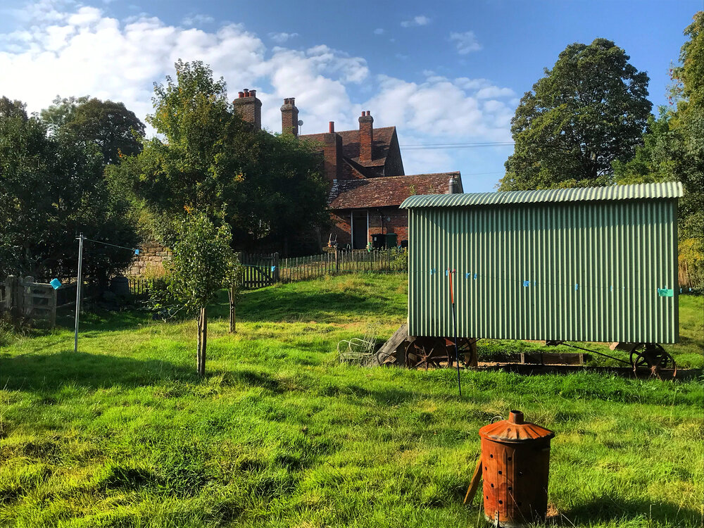 Walk Tonbridge - Walk 15 - Castle on The Hill - Chested House - Chested Farm - Shepherds hut - Chiddingstone - Blue Sky (1).jpg