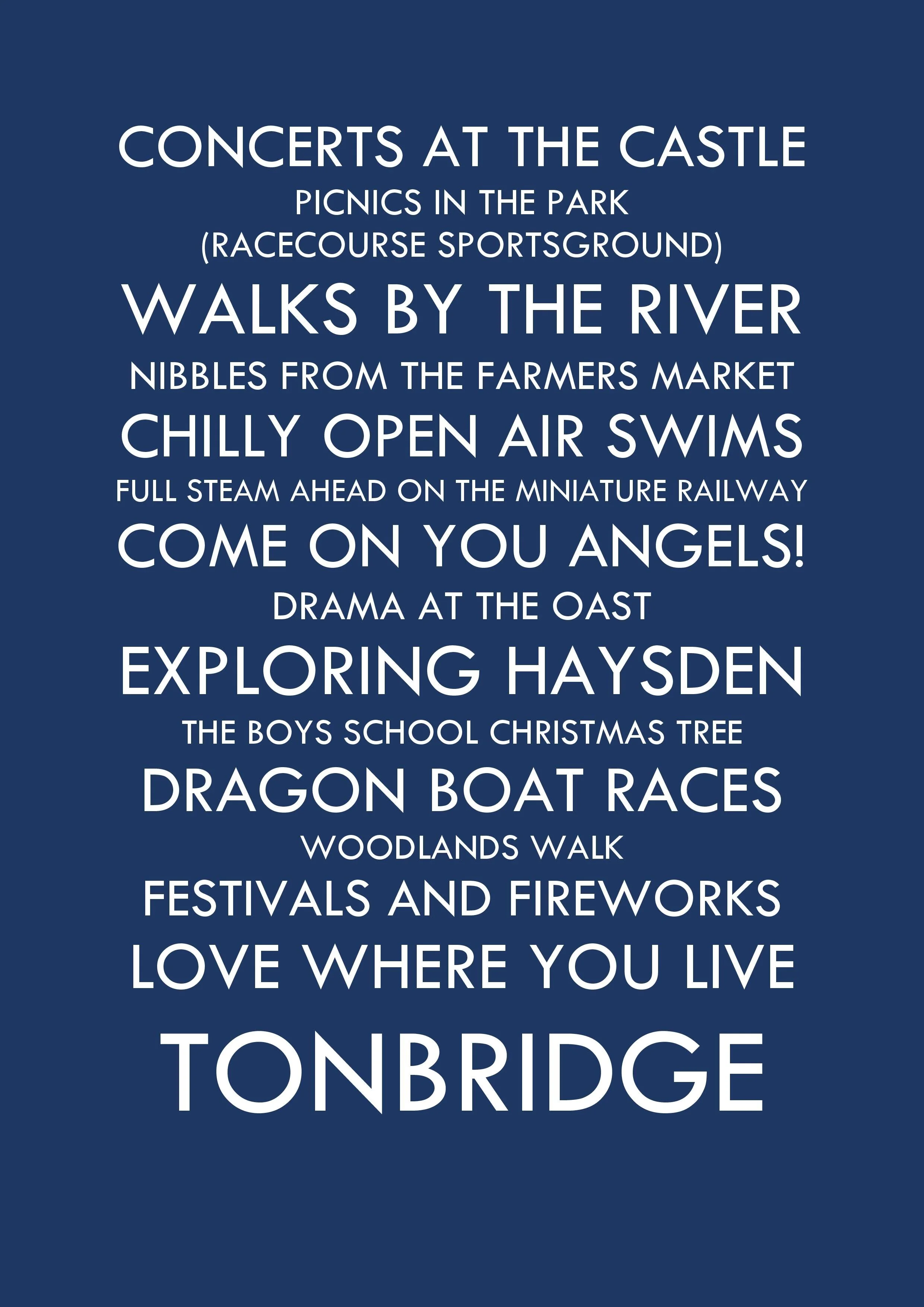 'Love Tonbridge' (Navy)