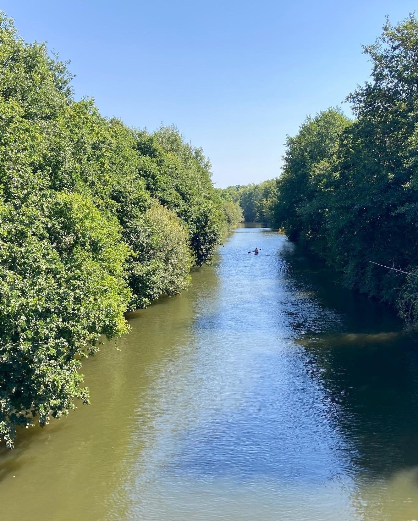 The walk passed along the River Medway, once part of the GHQ line