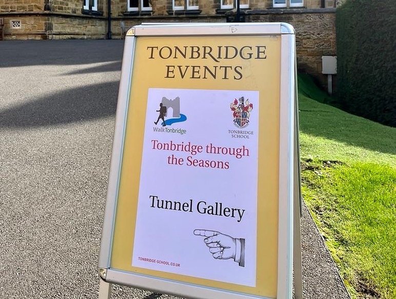 Walk Tonbridge Festival - The Fringe - Tonbridge through the seasons - tunnel gallery - sign.JPG