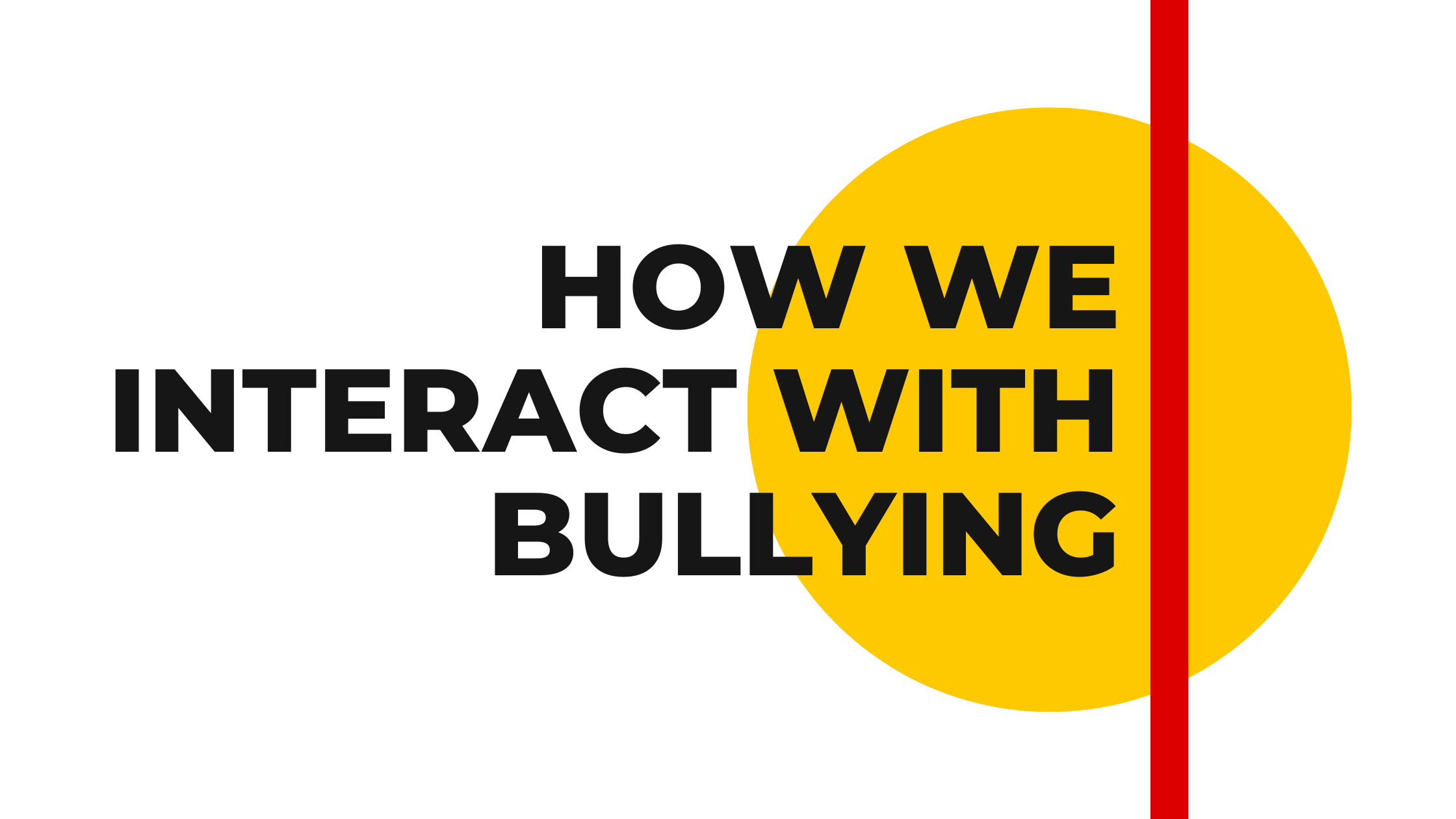 How do We Interact with Bullying