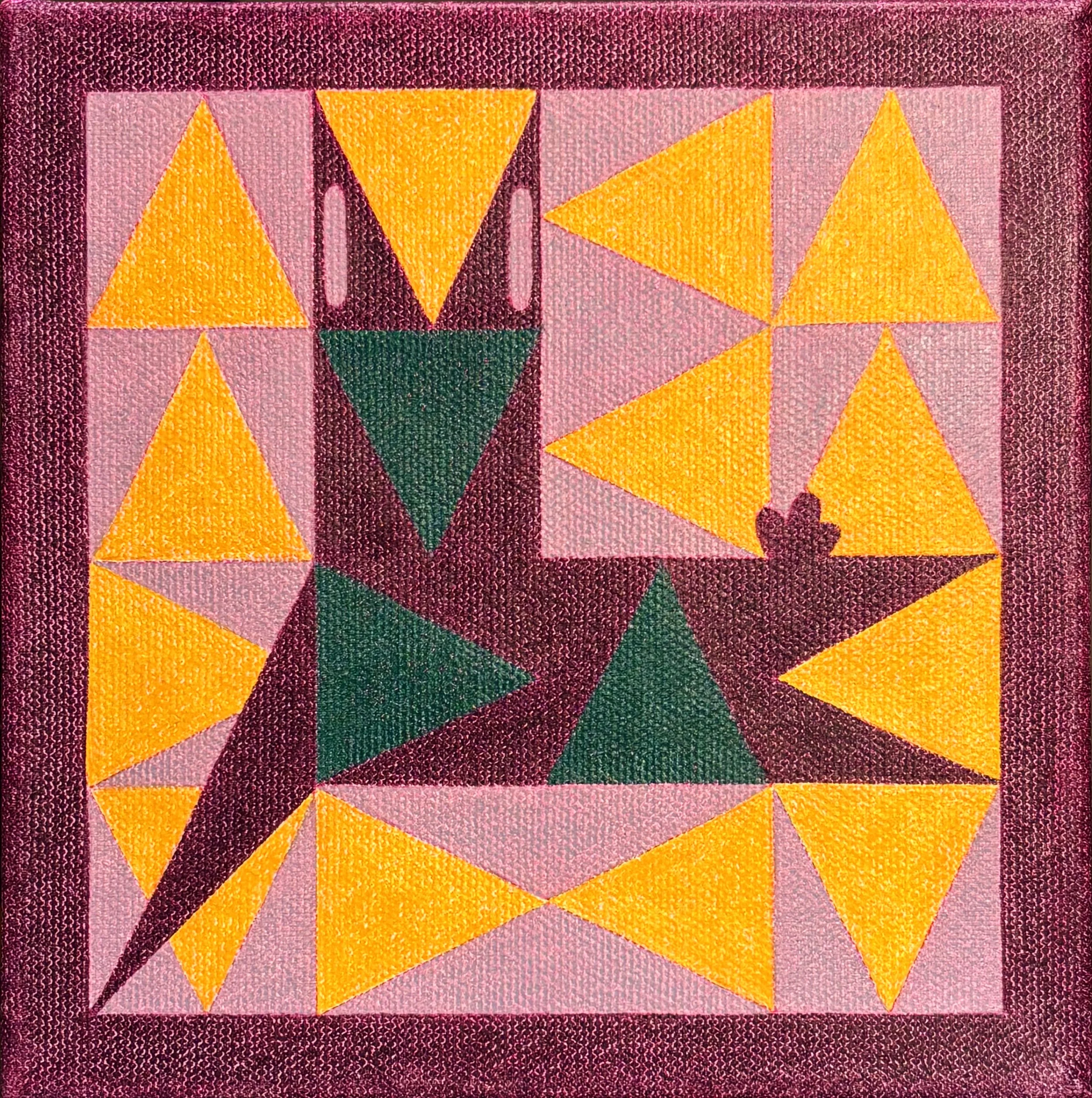 "Kicking Bunny," 6x6 in. (2025) - $180.00