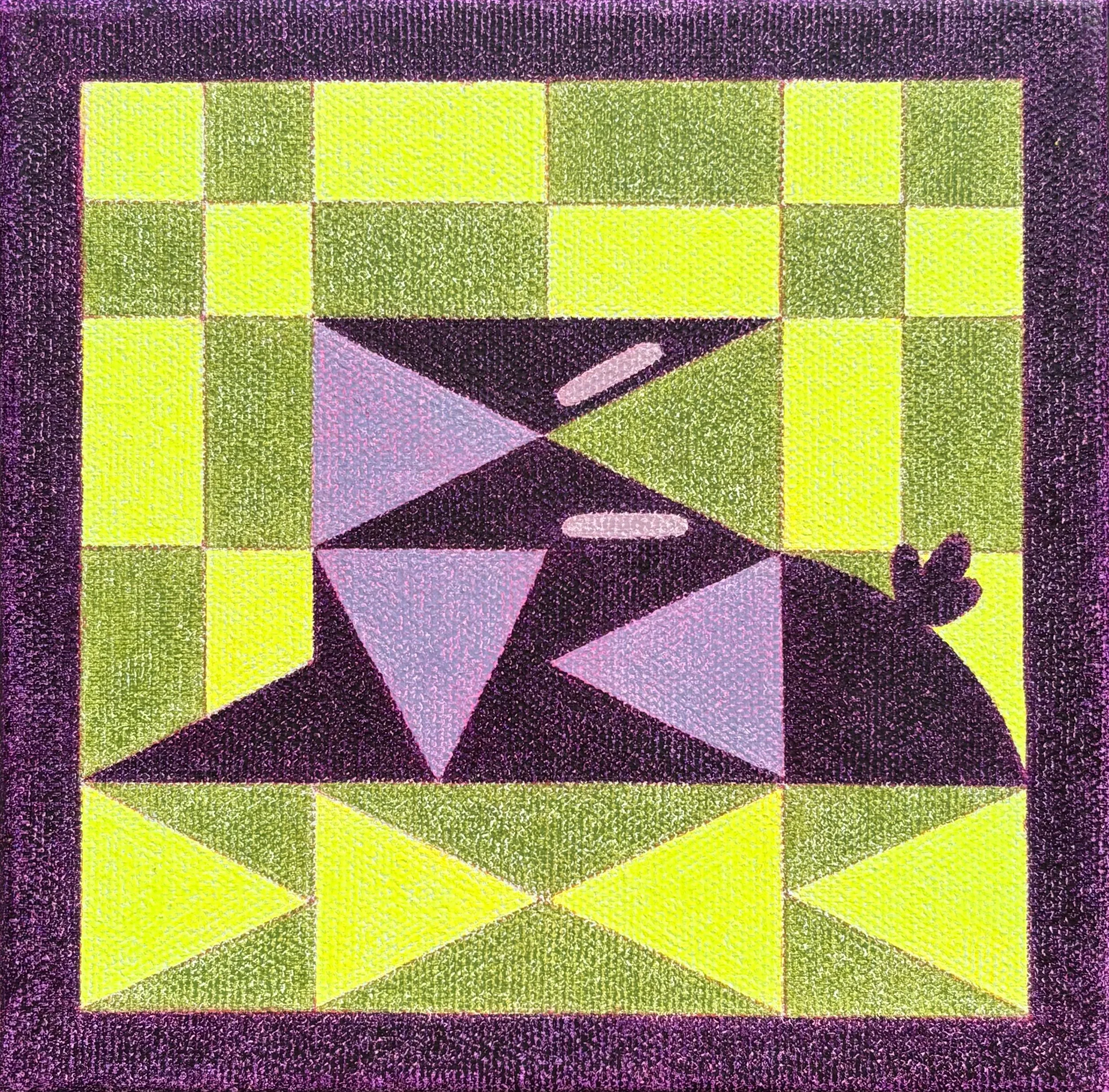 "Cozy Bunny," 6x6 in. (2025) - $180.00