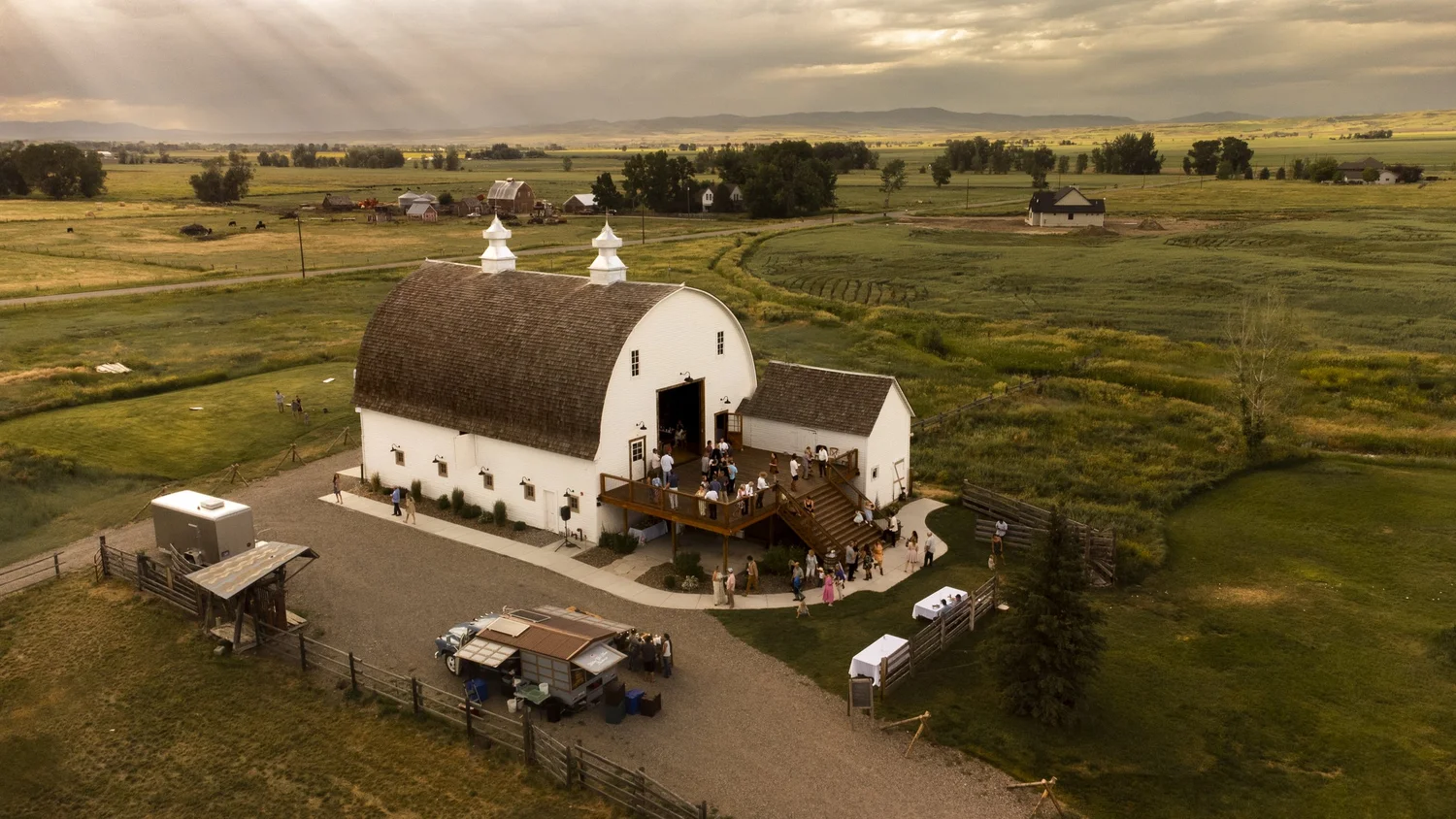 Star M Barn from the air