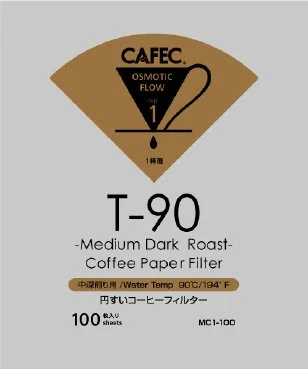 Cafec T90 Medium Coffee Paper Filter 4 cups