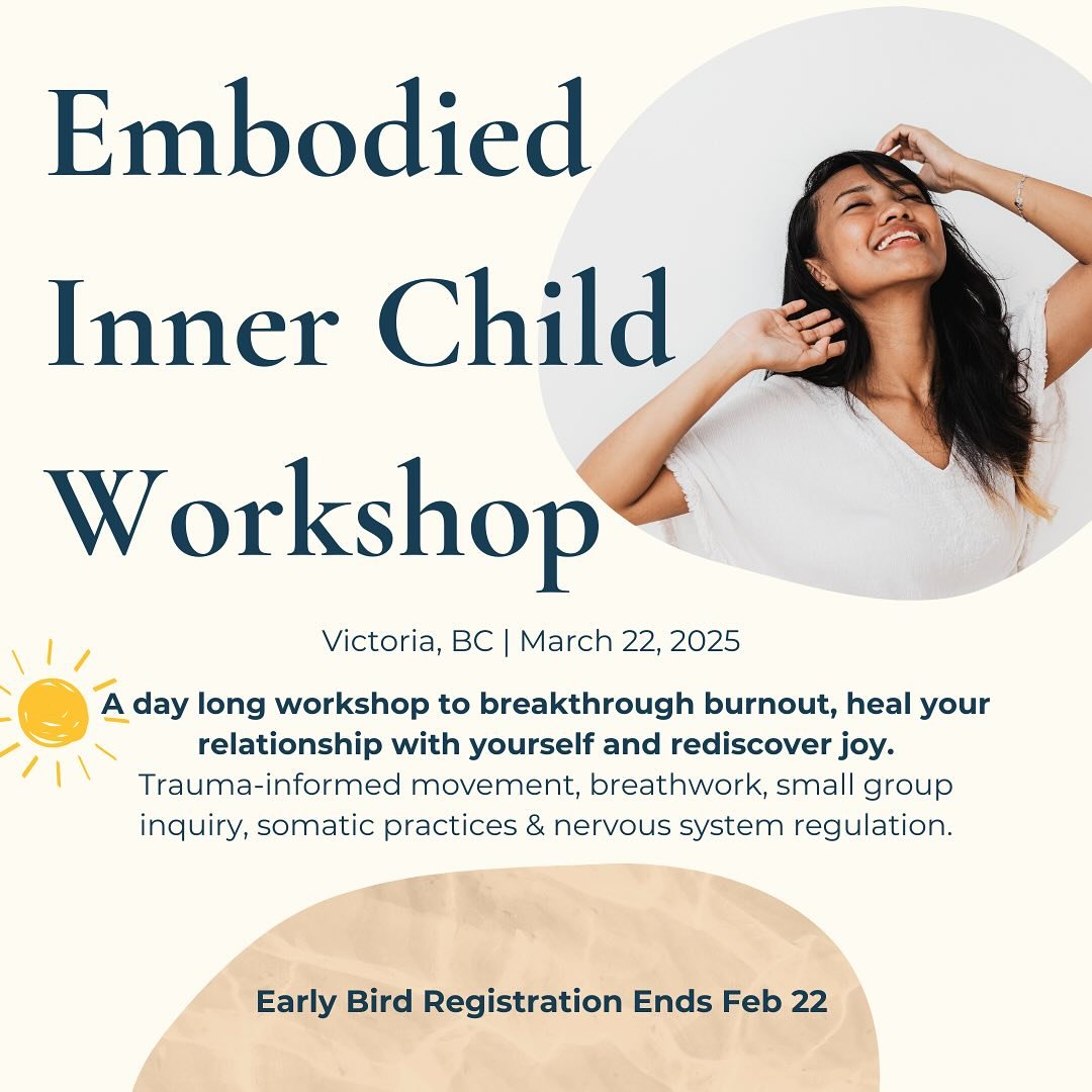 I&rsquo;m beyond excited to share something truly special with you!

On March 22, I&rsquo;ll be co-facilitating the Embodied Inner Child Workshop alongside the incredible @EmmyChahal, and I&rsquo;d love for you to join us.

This is a full-day immersi