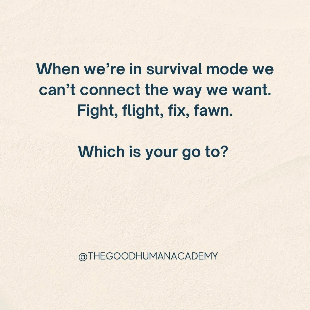 When emotions and nervous systems collide in a relationship, it's easy to get caught in a cycle of fight or flight&mdash;shutting down, lashing out, or running away to protect ourselves. But when we&rsquo;re in survival mode, we can&rsquo;t connect t