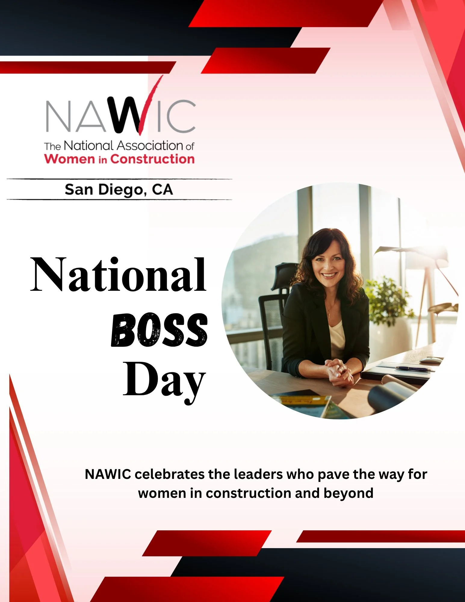 💼 Happy National Boss Day! Today we celebrate the incredible leaders who guide, support, and inspire their teams to grow and succeed. Thank you to all the bosses who lead with vision and heart. #NationalBossDay #NAWICSanDiego