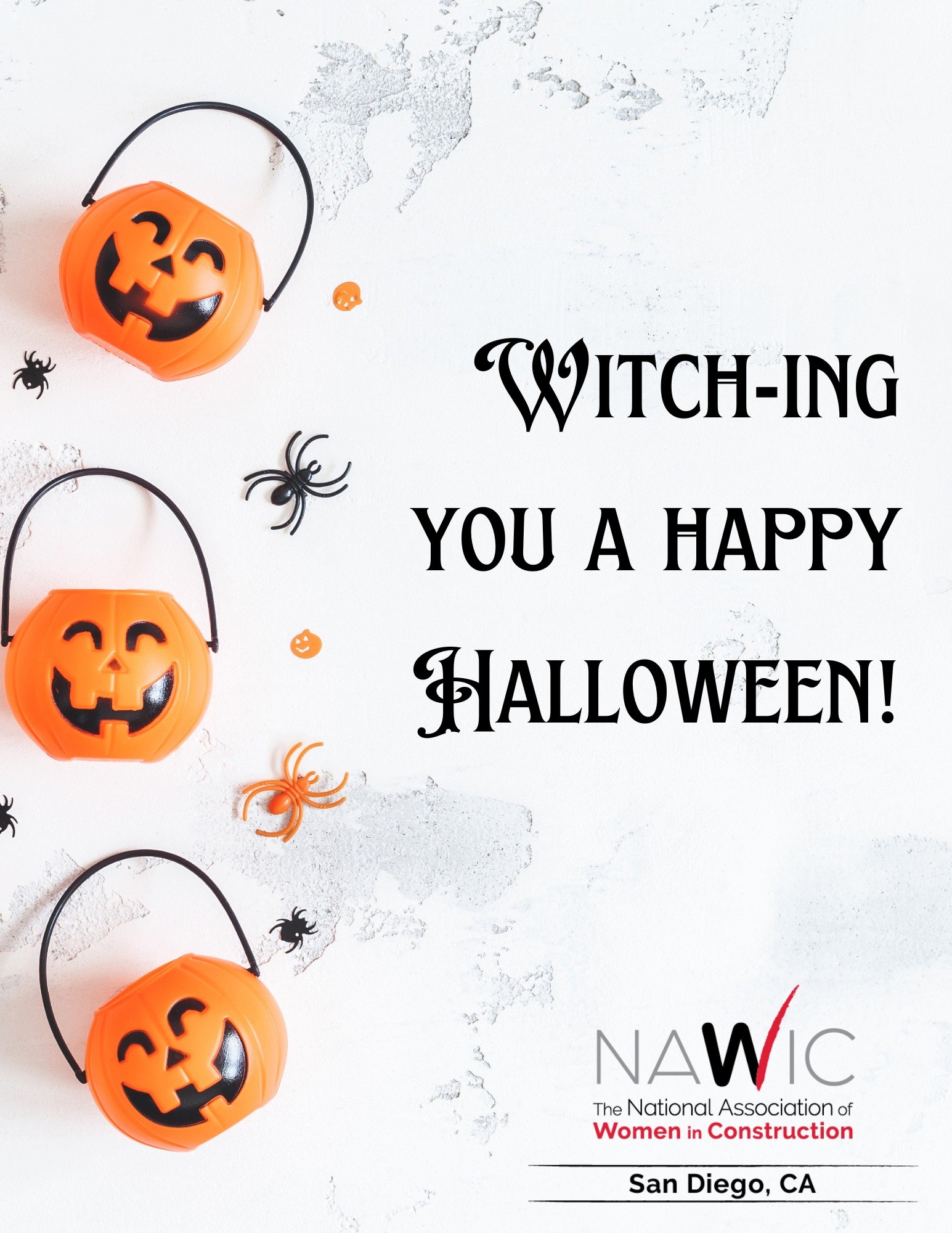 🎃👻 Happy Halloween from NAWIC San Diego! Whether you&rsquo;re trick-or-treating, carving pumpkins, or enjoying a spooky night in, we hope your day is filled with fun, laughter, and a little bit of fright. 🍬 #HappyHalloween #NAWICSanDiego
