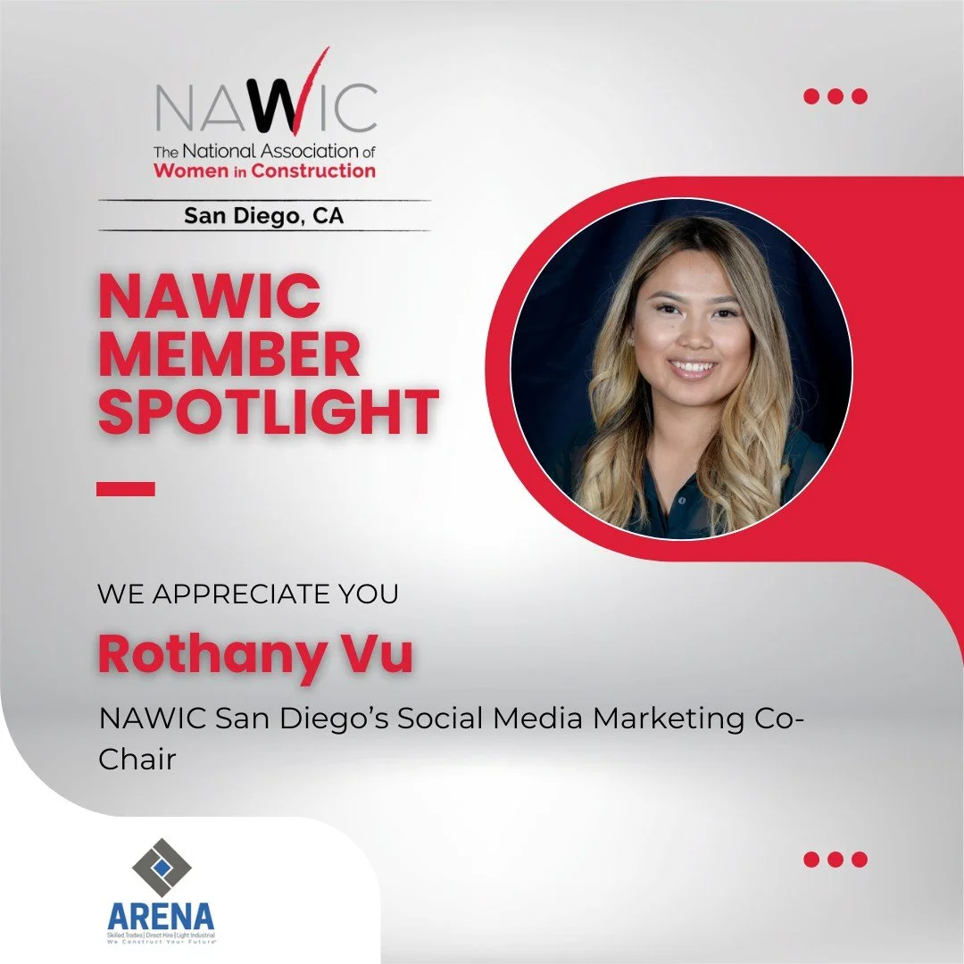 ✨ Member Spotlight: Rothany Vu ✨

For over 6 years, Rothany has been a dedicated supporter of NAWIC San Diego, contributing her time and leadership through Camp NAWIC and serving as both Past Chair and current Co-Chair of the Marketing &amp; Social M