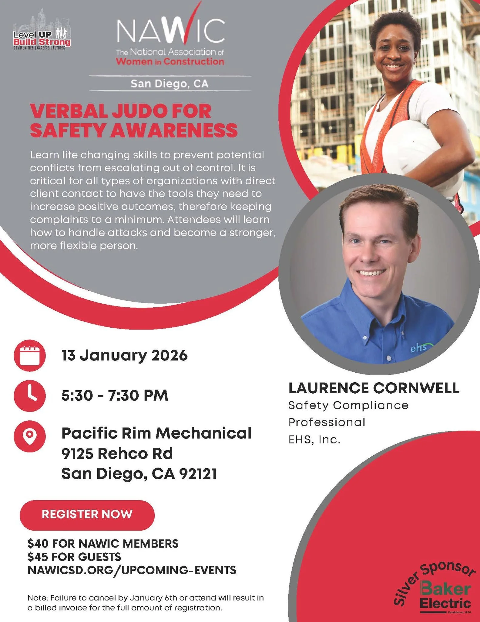 Kick off 2026 with NAWIC San Diego! ✨

Our January General Membership Meeting is coming up &mdash; don&rsquo;t forget to save your seat.

📅 Jan 13 | 🕠 5:30&ndash;7:30 PM
📍 Pacific Rim Mechanical &ndash; 9125 Rehco Rd San Diego, CA 92121 

Sign up: